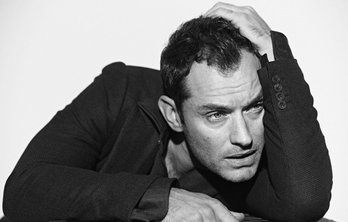 Jude Law, Pose, Schauspieler, britischer Filmstar, Bild, 1340x850 HD Desktop