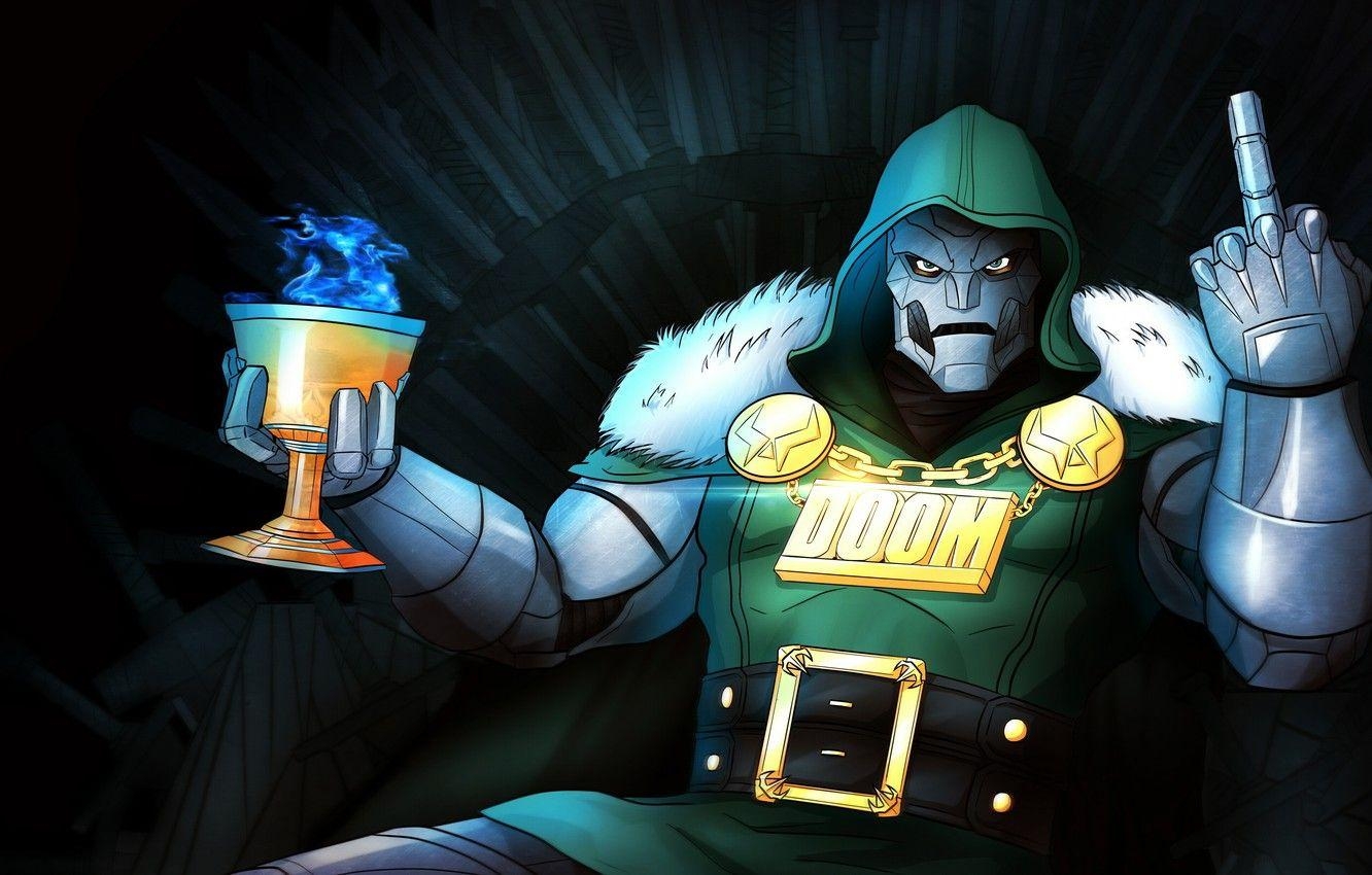 Dr. Doom, Maske, Bösewicht, Umhang, Marvel Comics, 1340x850 HD Desktop