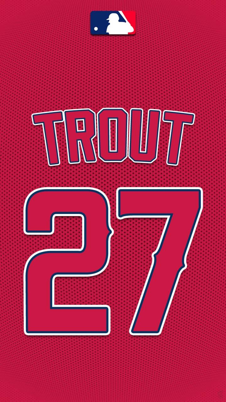 Mike Trout, iPhone, Hintergrund, Los Angeles, Angels, 720x1280 HD Handy