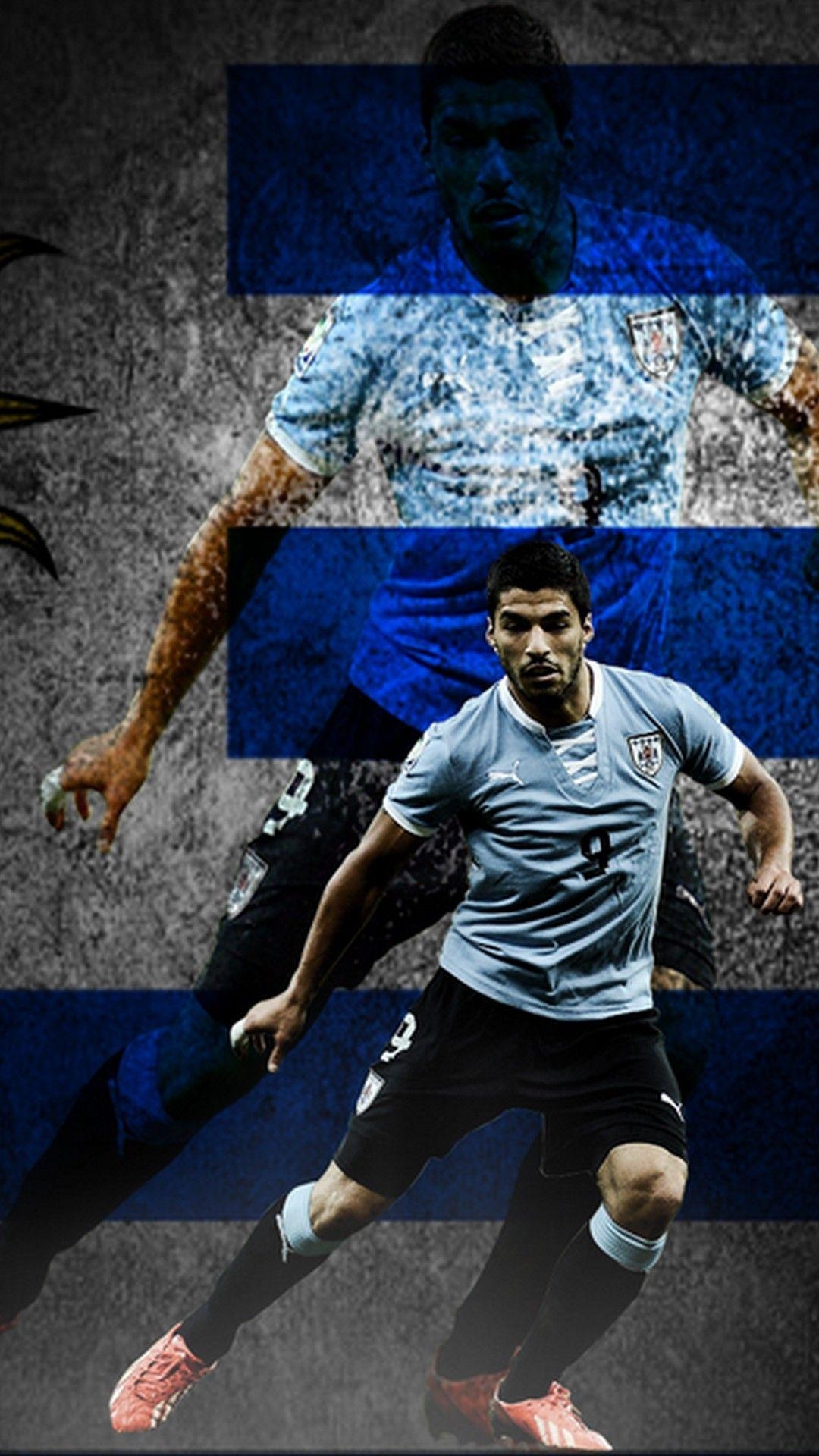 Luis Suarez, Uruguay, iPhone, 3D Wallpaper, 1080x1920 Full HD Handy