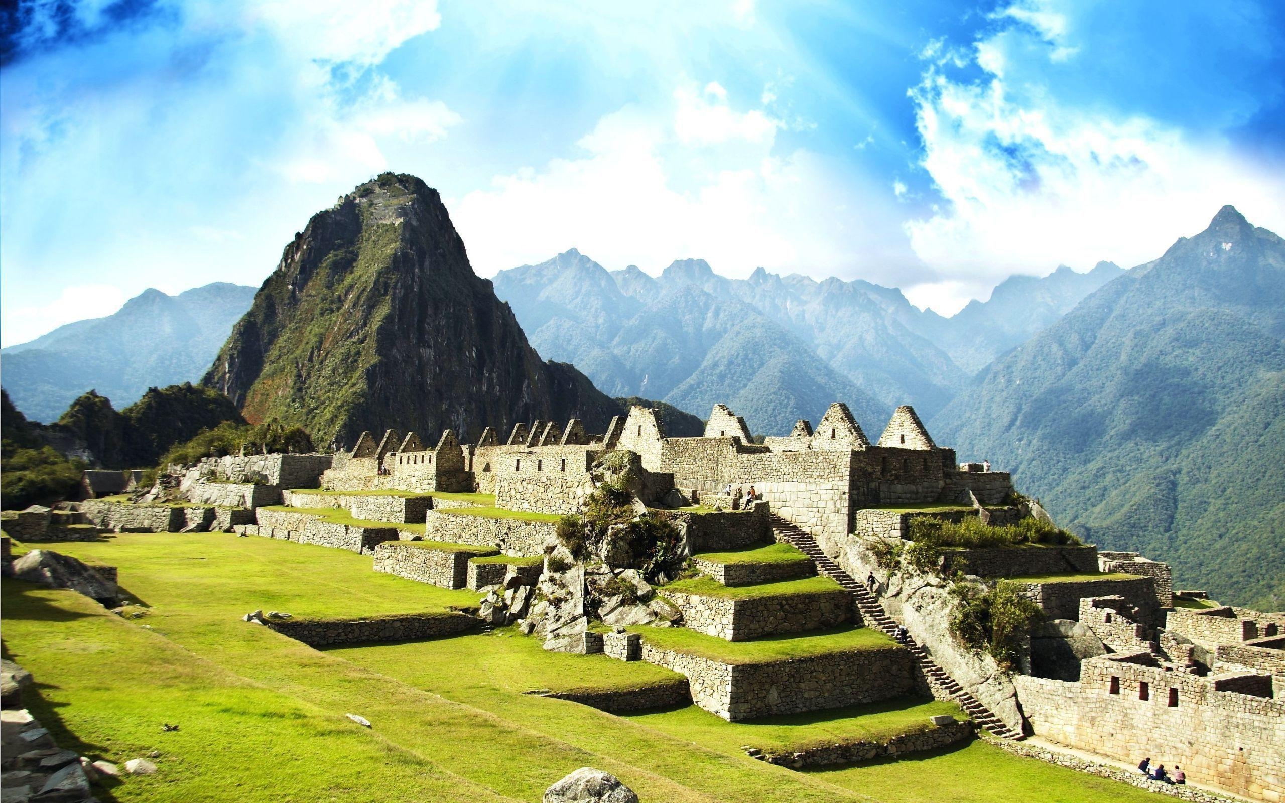 Machu Picchu, Hintergrund, Peru, Landschaft, Ruine, 2560x1600 HD Desktop