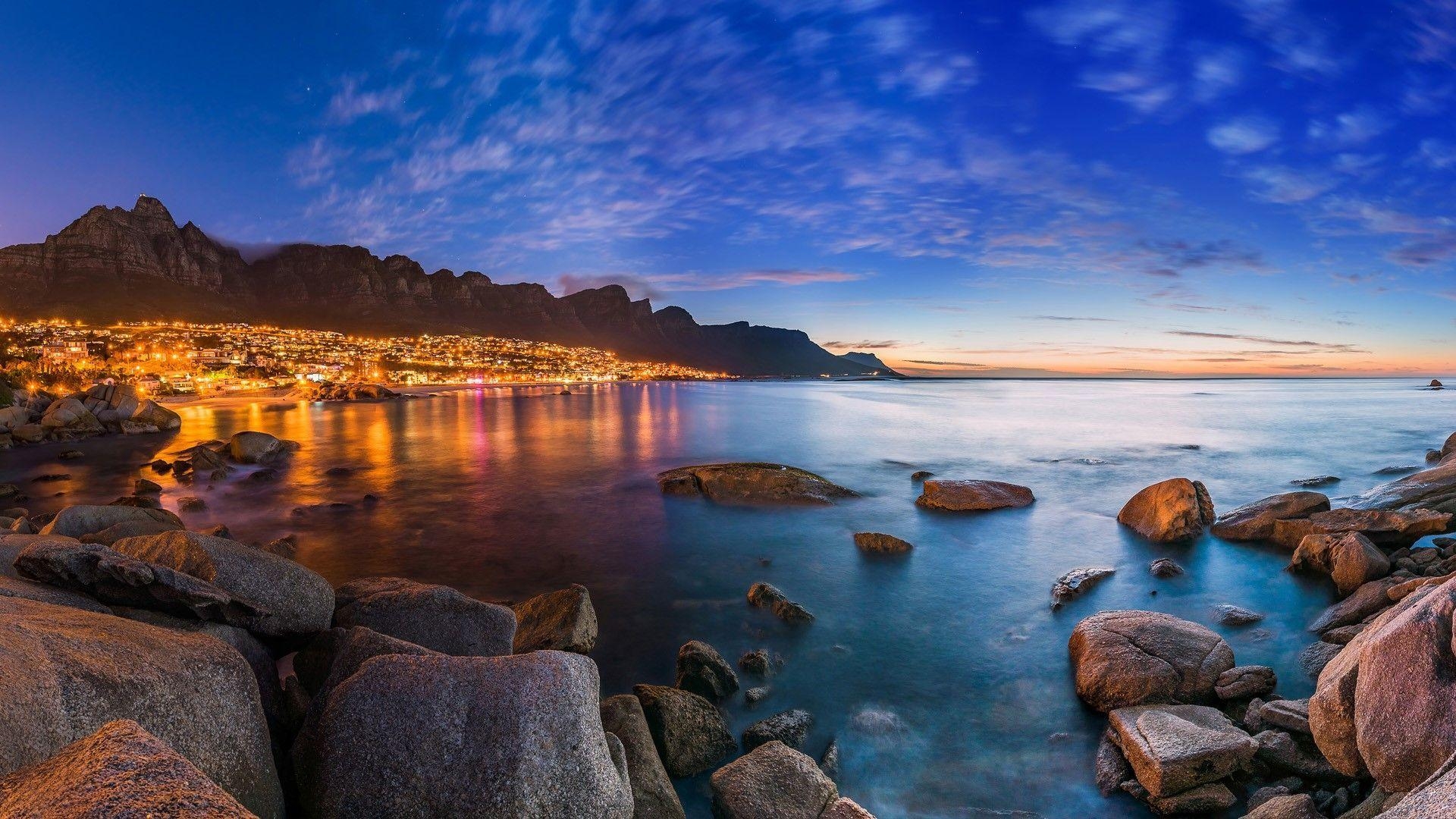 Kapstadt, Stadtlichter, Touren, Südafrika, 1920x1080 Full HD Desktop