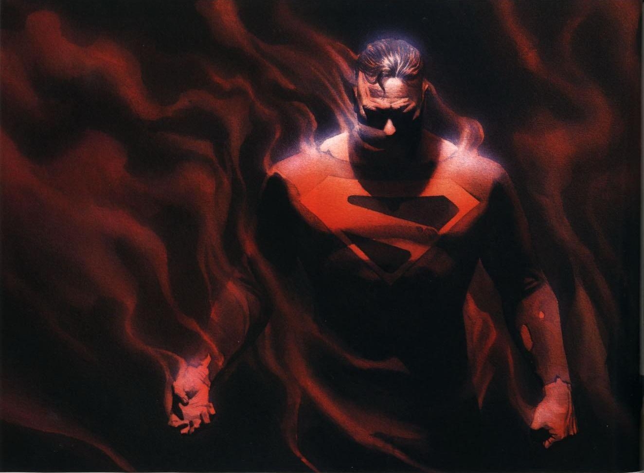 Schwarzer Superman, Hintergrund, Superheld, DC Comics, Kino, 1330x980 HD Desktop