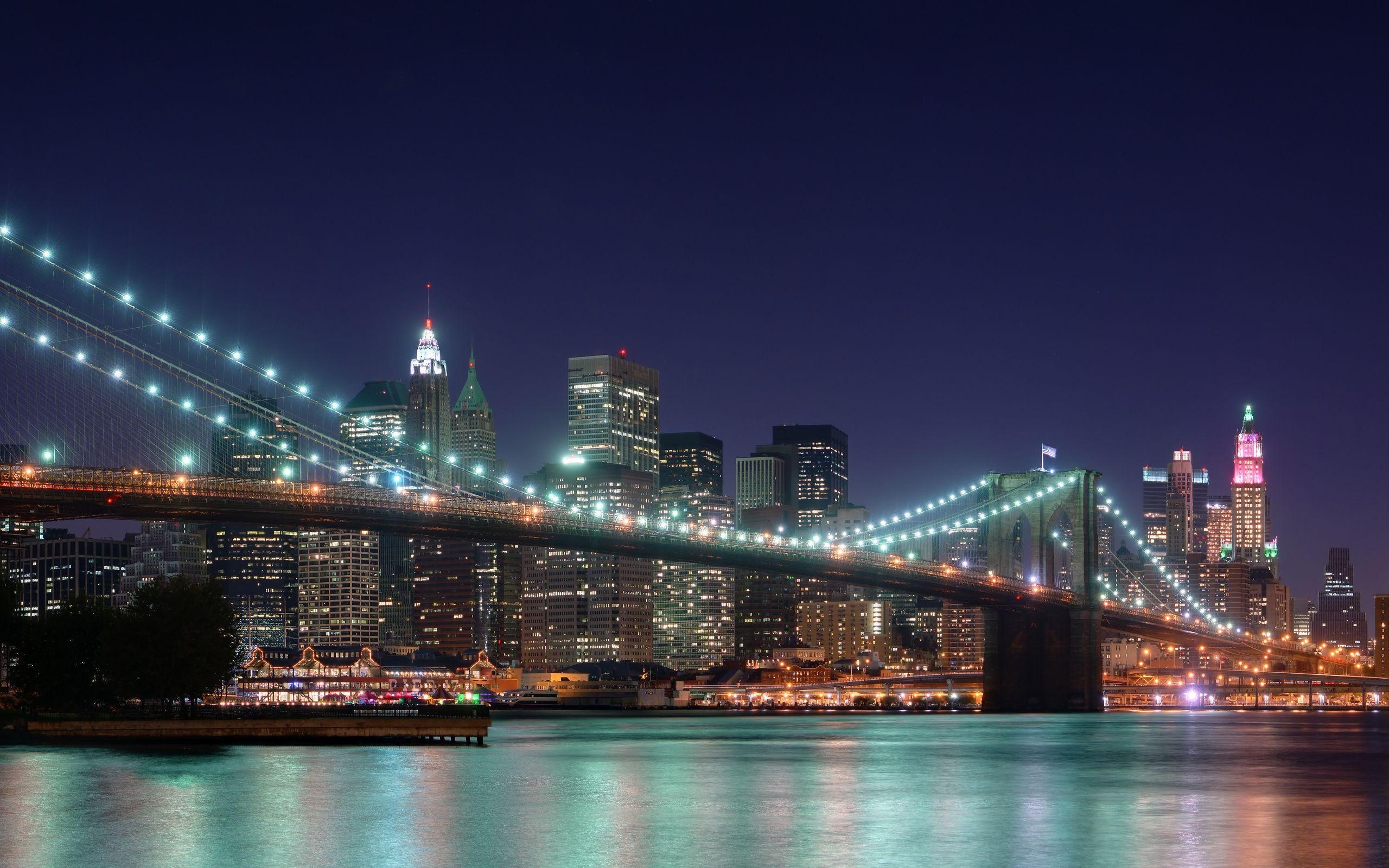 Brooklyn Bridge, 22034 px, New York, Hintergrundbild, Fotografie, 2560x1600 HD Desktop