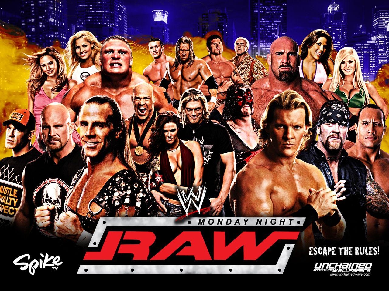 WWE, Montagabend, Raw, Hintergrund, Wrestling, 1280x960 HD Desktop