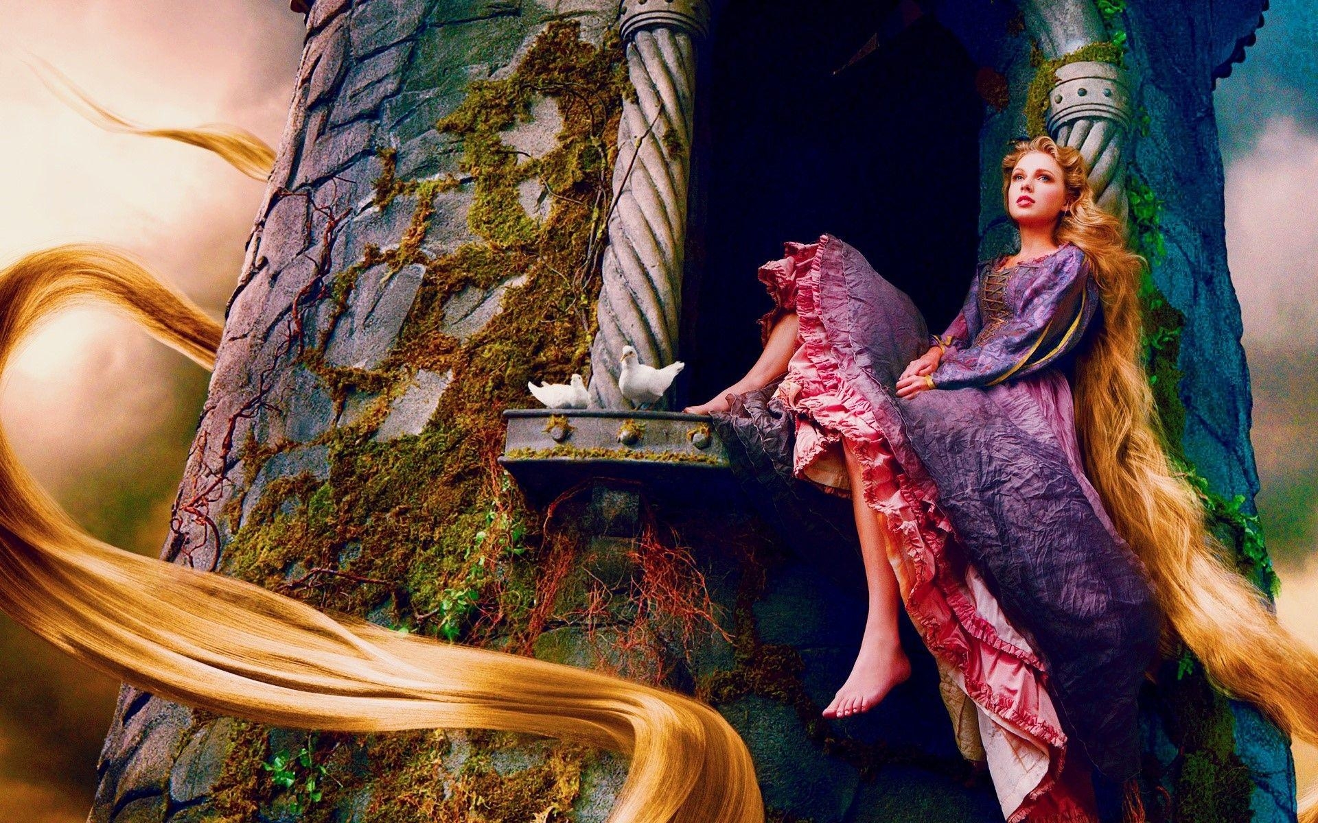 Rapunzel, Taylor Swift, Disney, HD, Cartoon, 1920x1200 HD Desktop