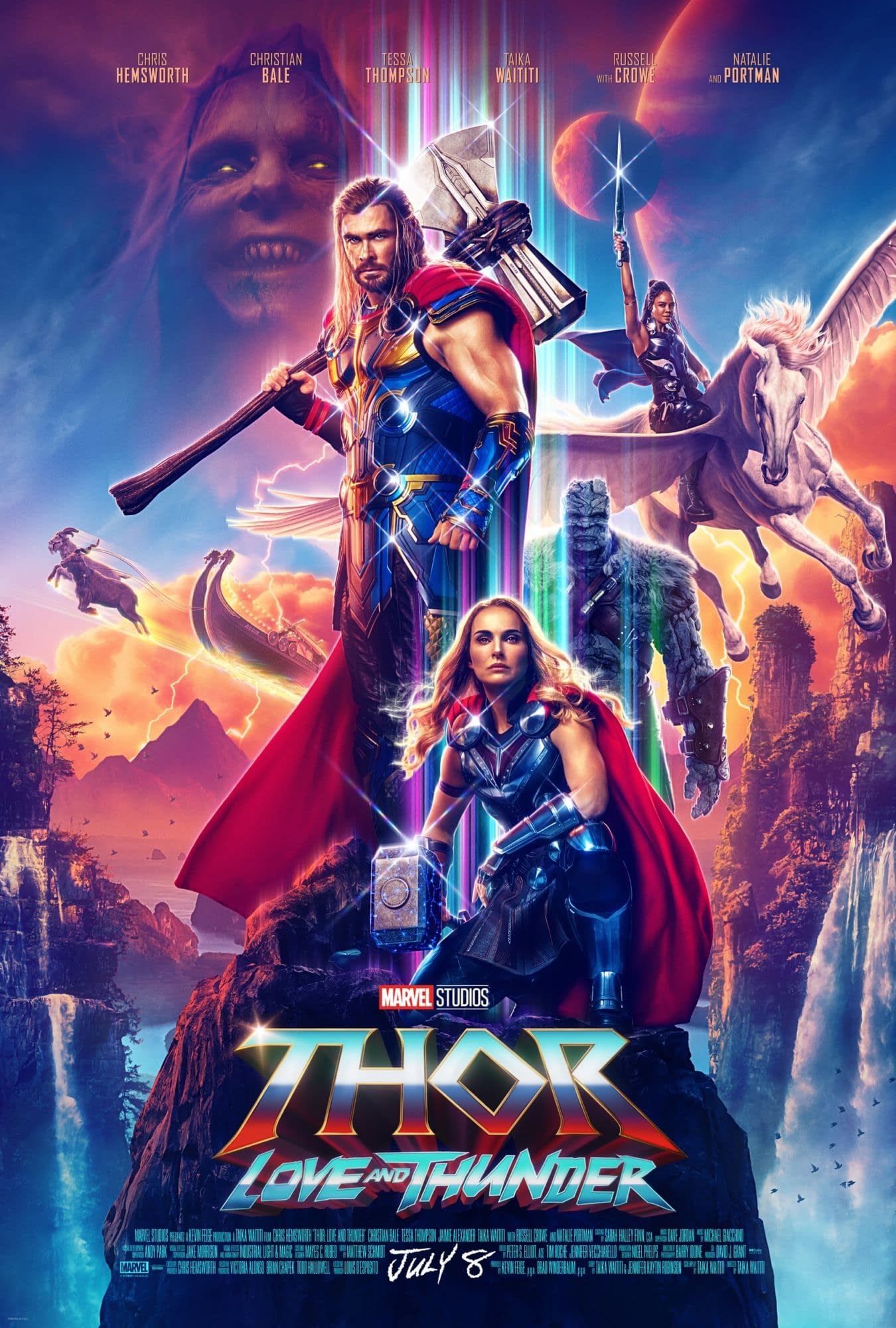 Thor Love and Thunder, Film, hochwertiges Bild, Superheld, 2022, 1350x2000 HD Handy