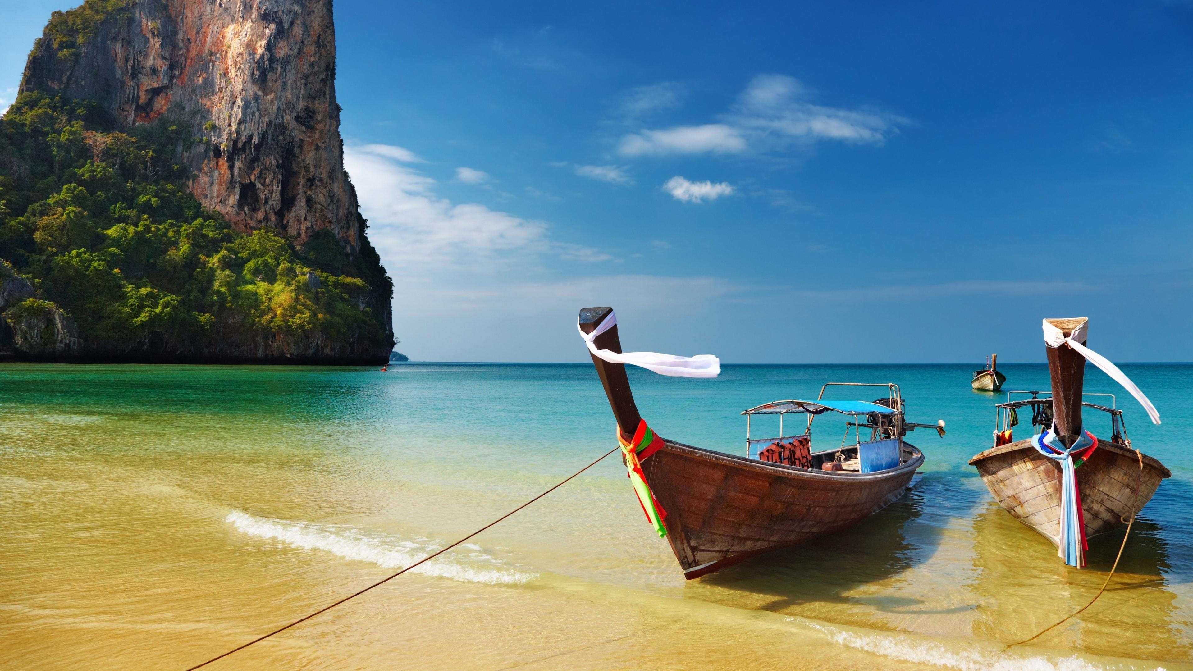 Railay Beach, Thailand, Natur, Meer, Reisen, 3840x2160 4K Desktop