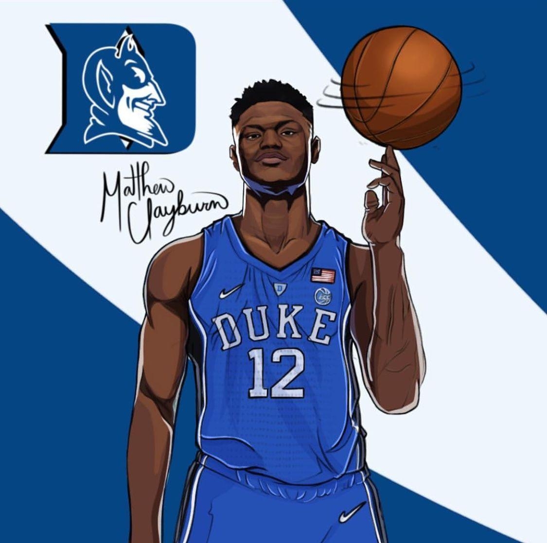 Zion Williamson, Duke, Basketball, Sport, Hintergrund, 1130x1120 HD Desktop