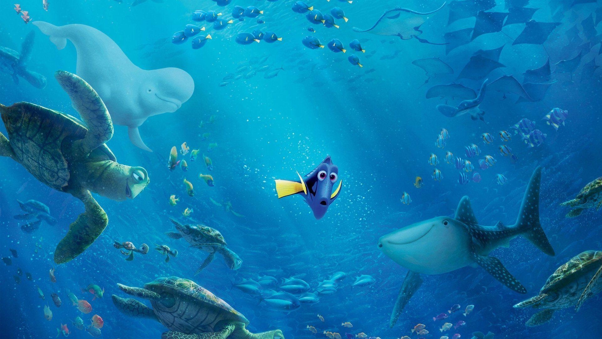 Findet Dorie, HD, Cartoon, Pixar, Bild, 1920x1080 Full HD Desktop