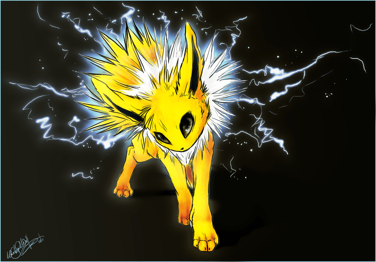 Jolteon, Nacht, Pokémon, Elektro, Kreatur, 1280x900 HD Desktop