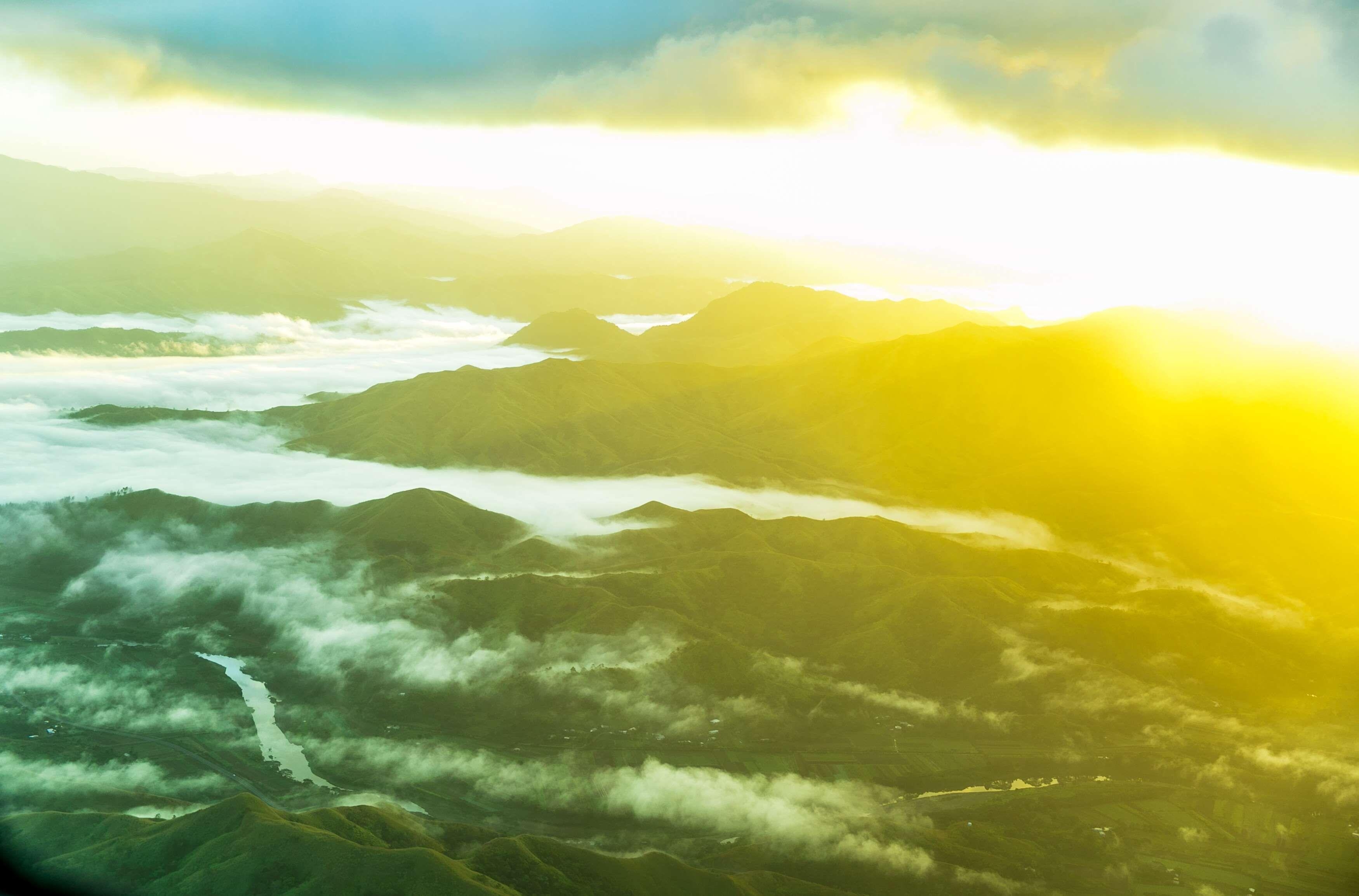 Fidschi Insel, Berge, Natur, Himmel, Pazifik, 3500x2310 HD Desktop