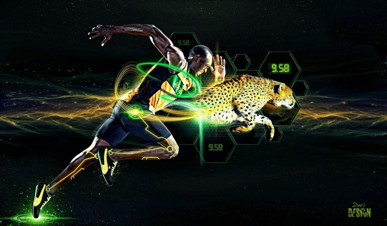 Usain Bolt, Laufrennen, Puma, Ausdauer, Geschwindigkeit, 1280x750 HD Desktop