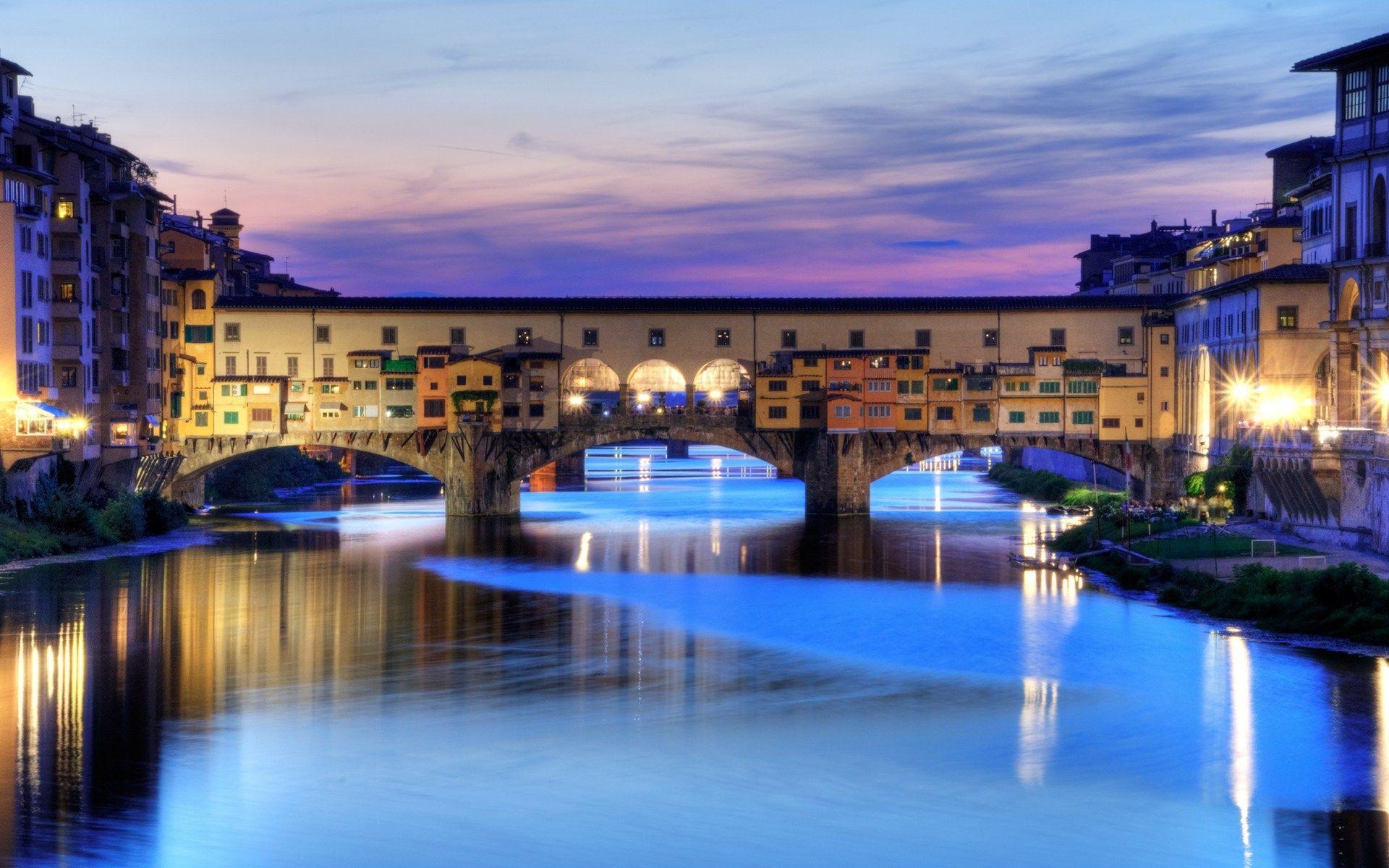 Ponte Vecchio, Florenz, Italien, Reiseblog, Brücke, 1920x1200 HD Desktop