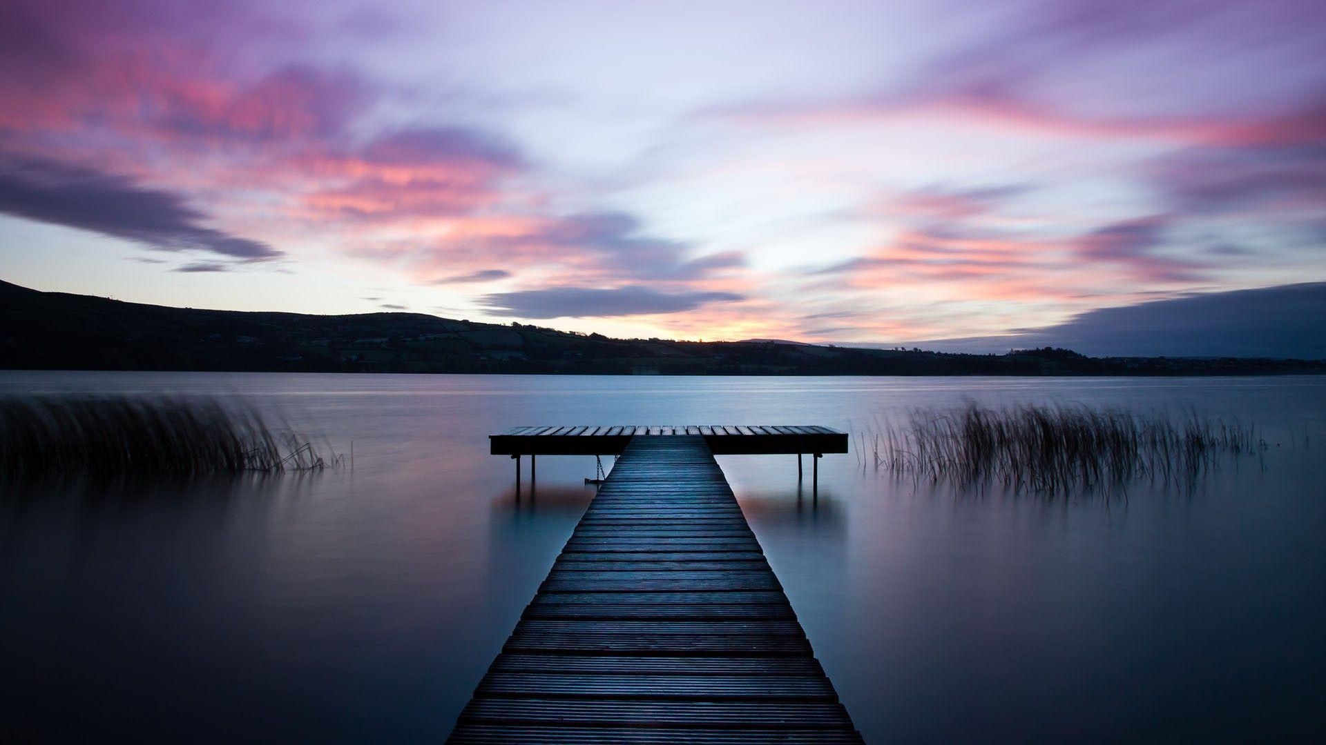 See Natur, Pier, HD 1080, Landschaft, 1920x1080 Full HD Desktop