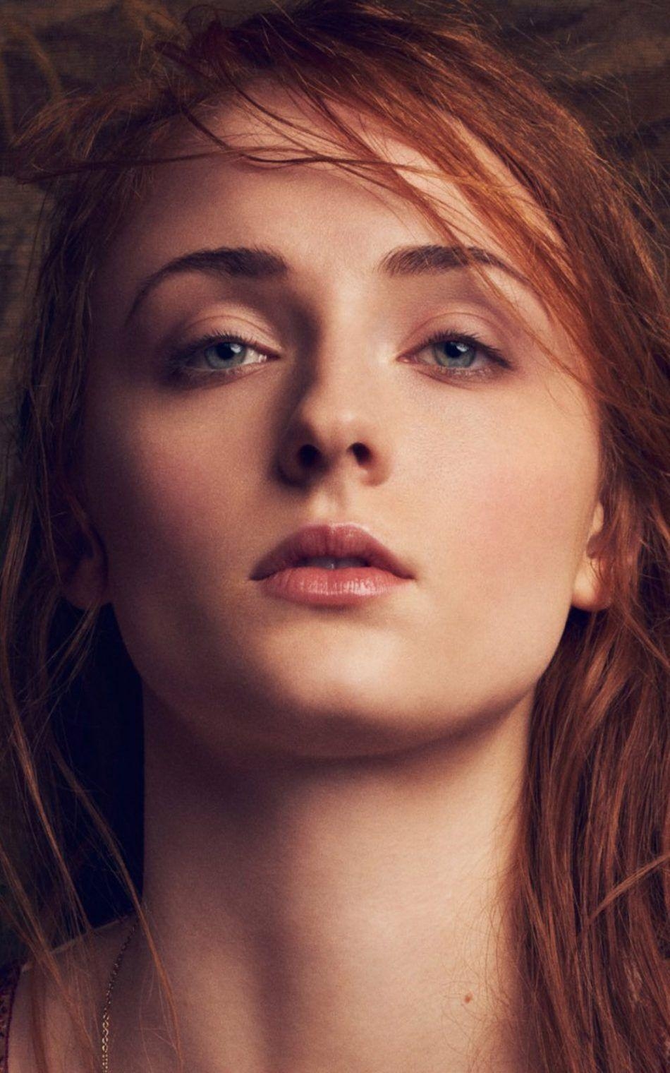 Sophie Turner, Porträt, 2018, Download, 4K, 950x1520 HD Handy