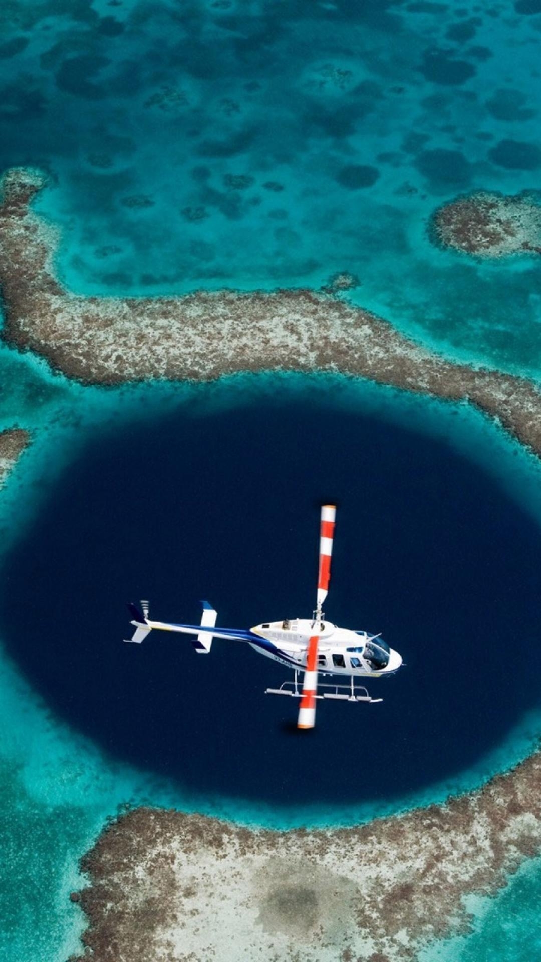 Great Blue Hole, Belize, Tiefsee, Natur, Reise, 1080x1920 Full HD Handy