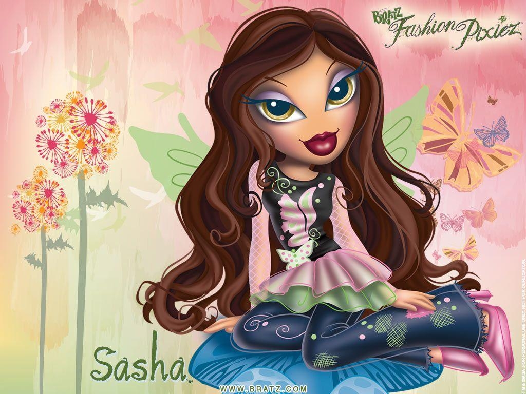 Bratz Jade, bunte Design, Puppenhintergründe, modebewusste Ausdruck, 1030x770 HD Desktop