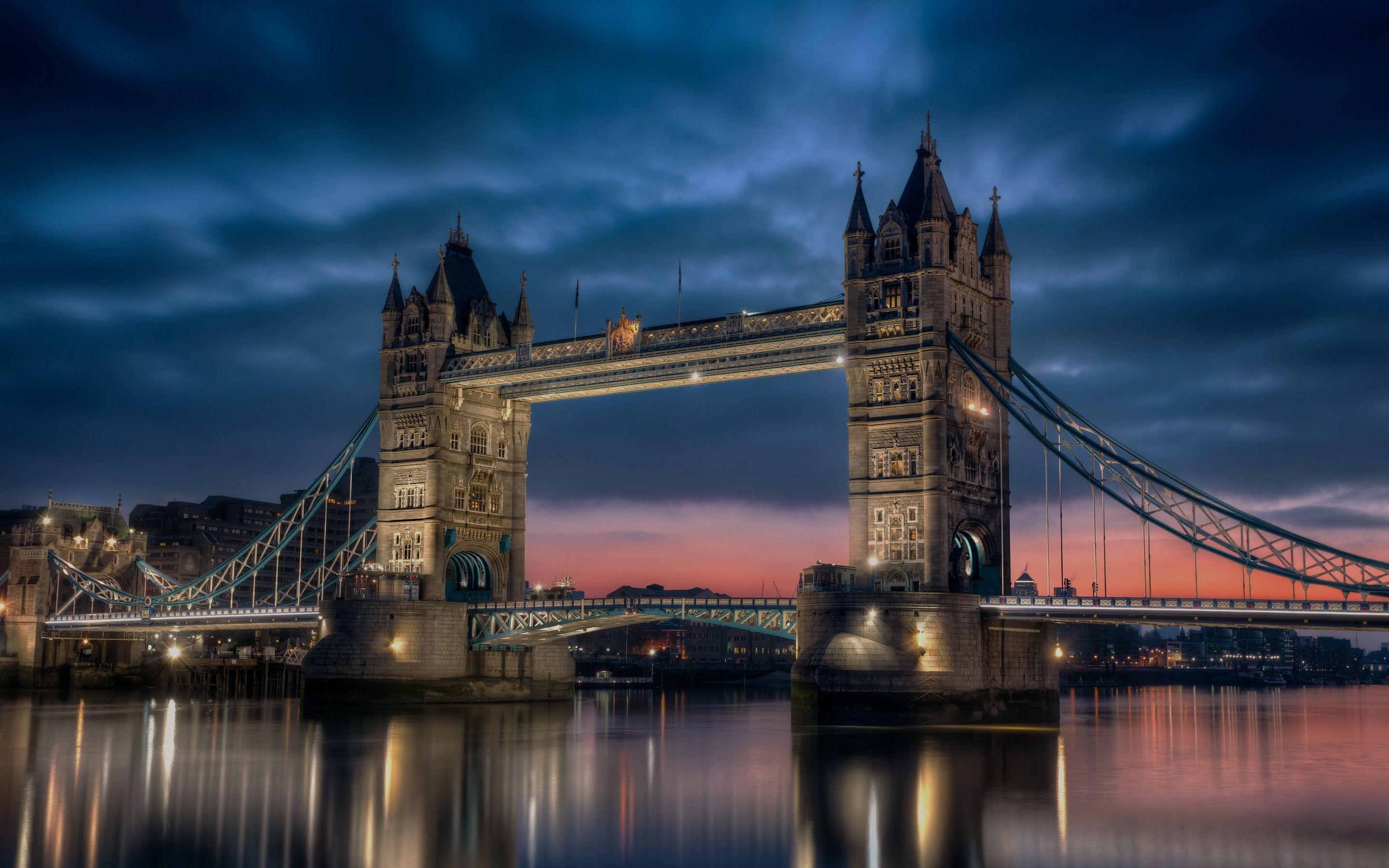 Tower Bridge, London, Reisebild, Wahrzeichen, Großbritannien, 2880x1800 HD Desktop