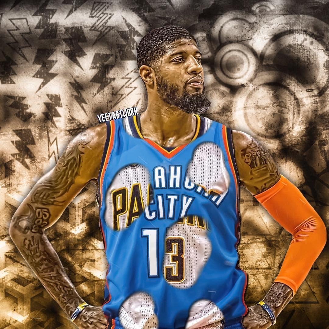 Paul George, OKC Thunder, Basketball, NBA, Thunder Up, 1080x1080 HD Handy