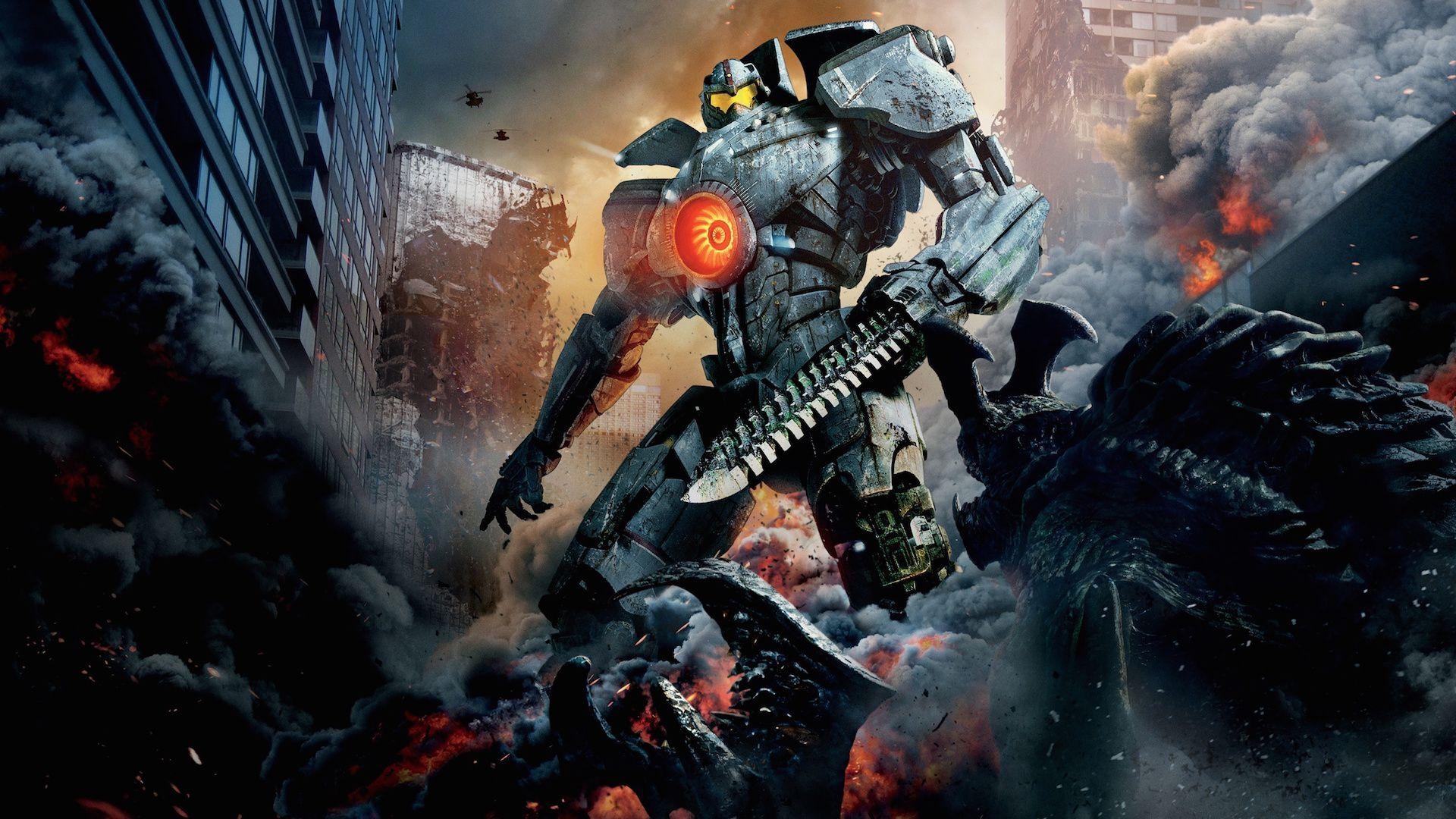 Pacific Rim, Film, Riesenroboter, Kaiju, Hintergrund, 1920x1080 Full HD Desktop