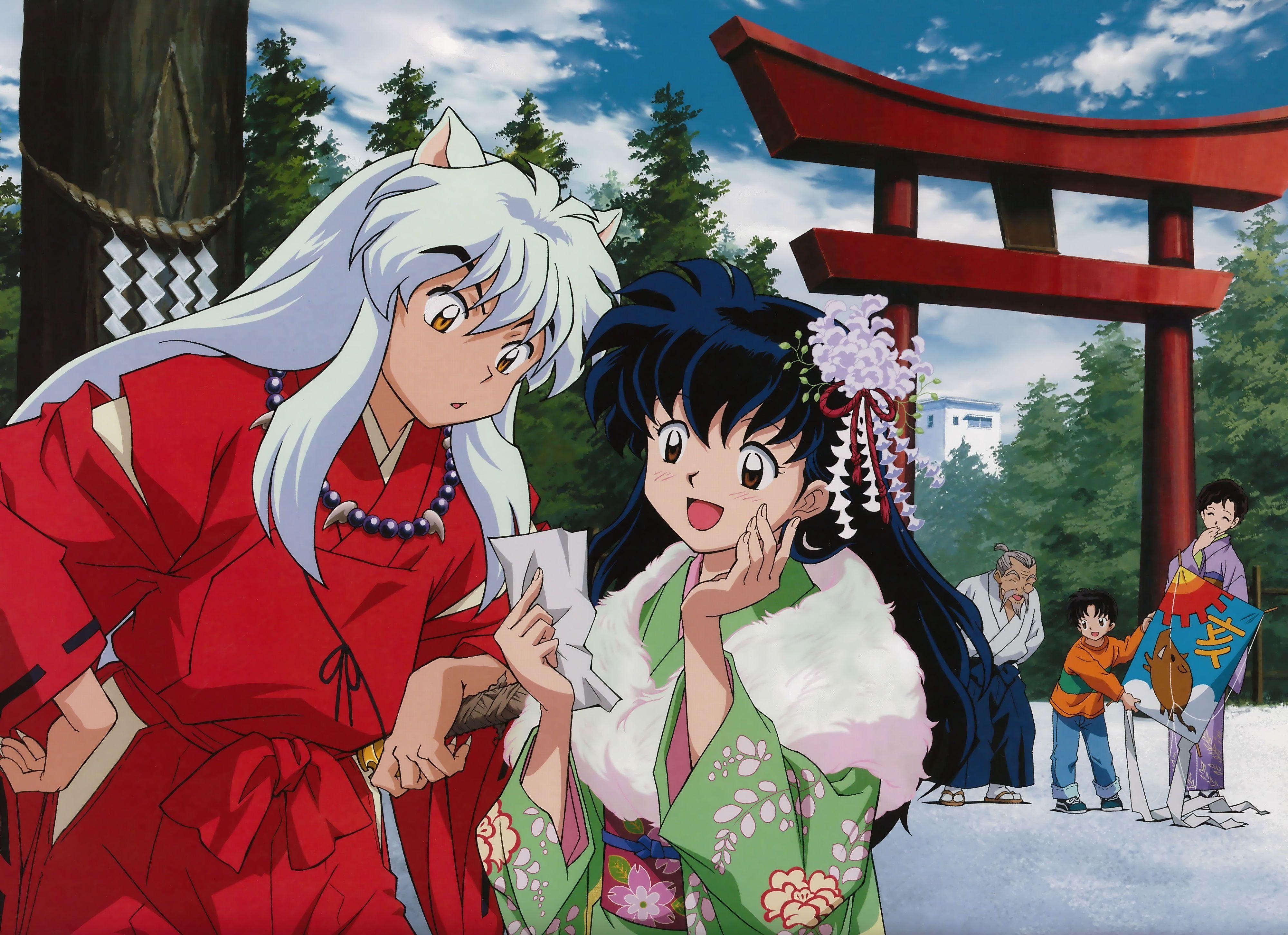 Inuyasha, Kagome, Anime, Computer, Desktop, 4000x2910 4K Desktop