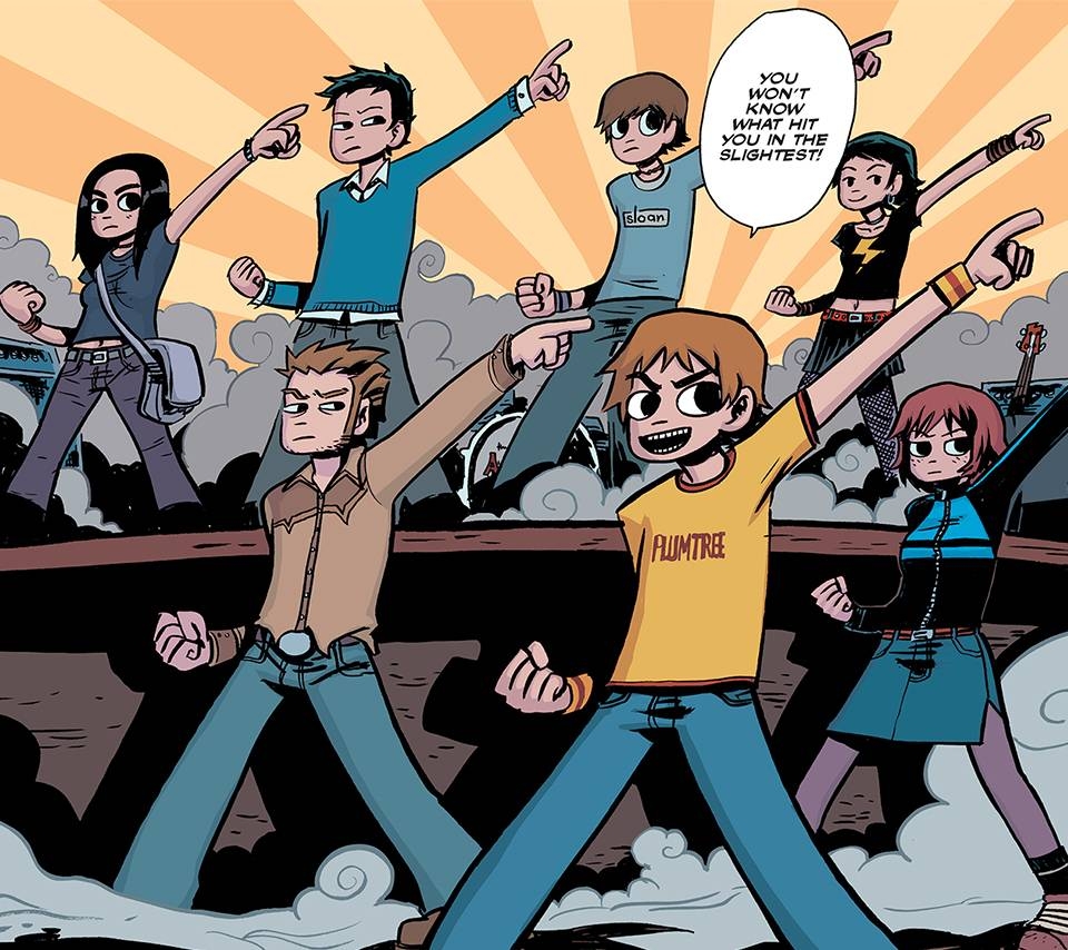 Scott Pilgrim, Kino, Kunst, visuell, Comicfarbe, 960x860 HD Desktop