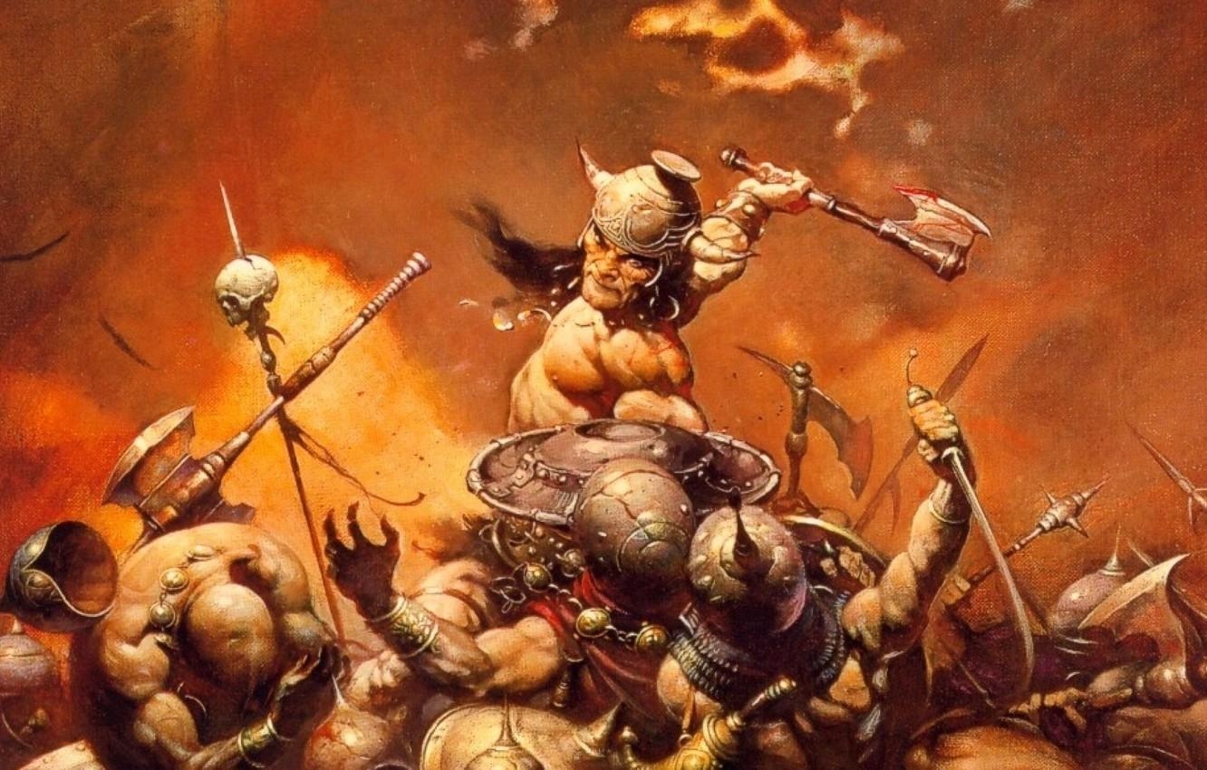 Conan der Barbar, Frank Frazetta, Film, Kunst, 1340x850 HD Desktop