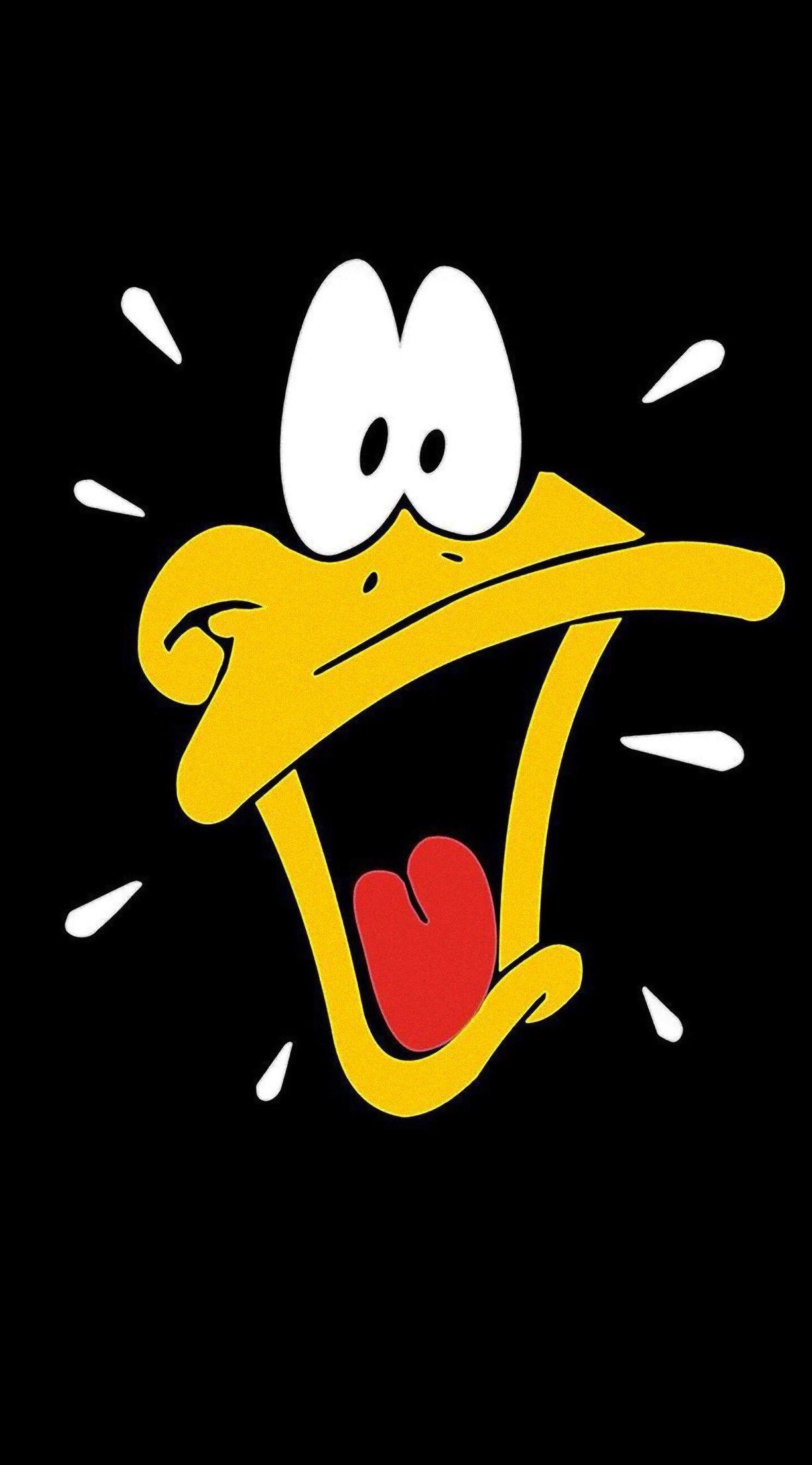 Daffy Duck, Looney Tunes, Hintergrund, Cartoon, Bild, 1230x2210 HD Handy