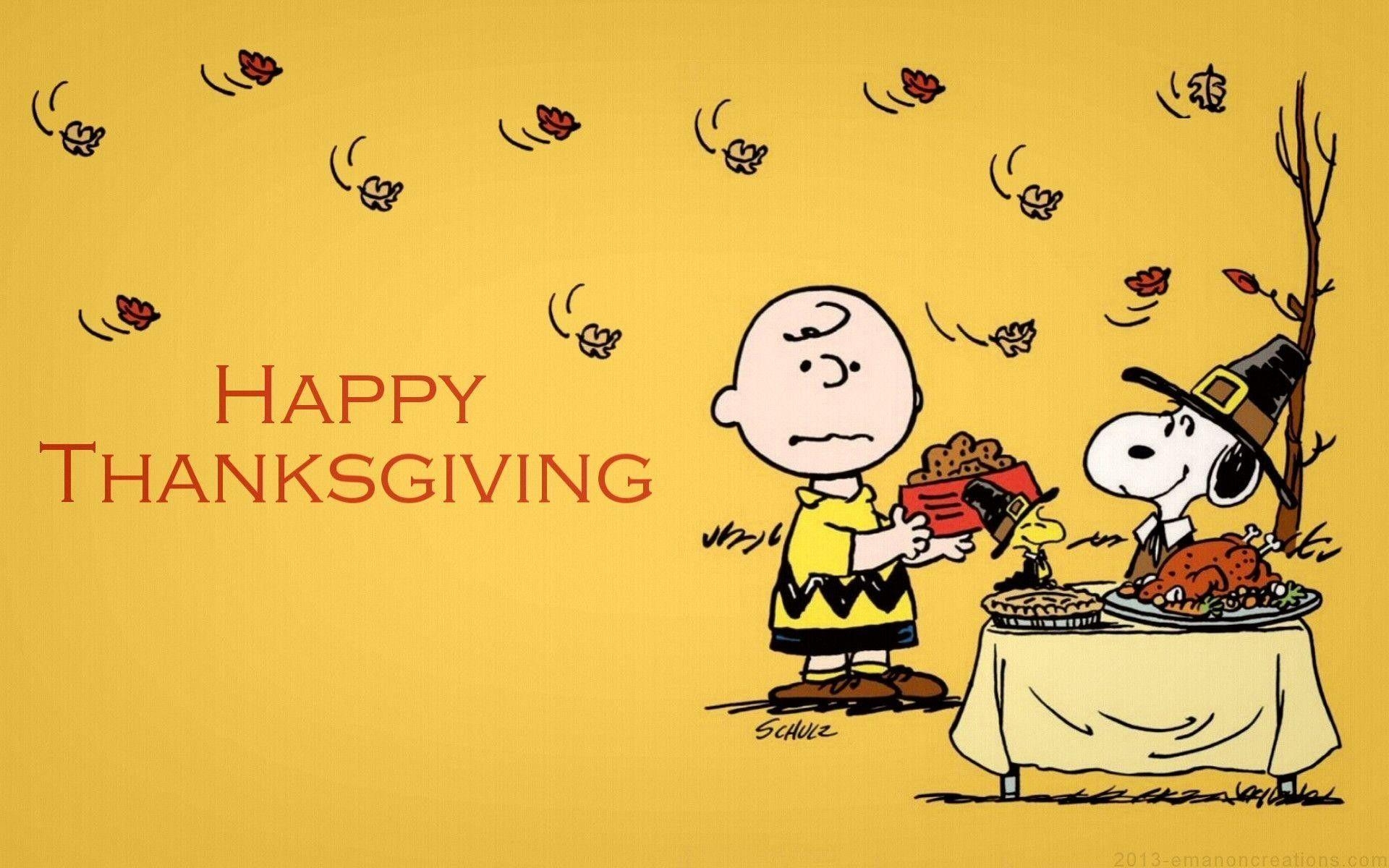 Thanksgiving, Feiertag, Peanuts, Comic, Familie, 1920x1200 HD Desktop