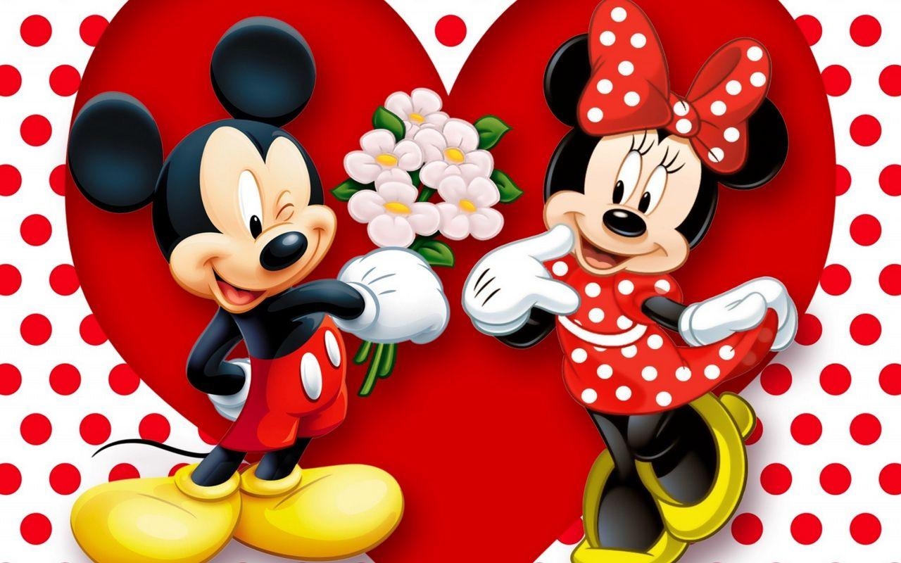 Minnie Mouse, Mickey Mouse, Disney, Cartoon, Hintergrund, 1280x800 HD Desktop