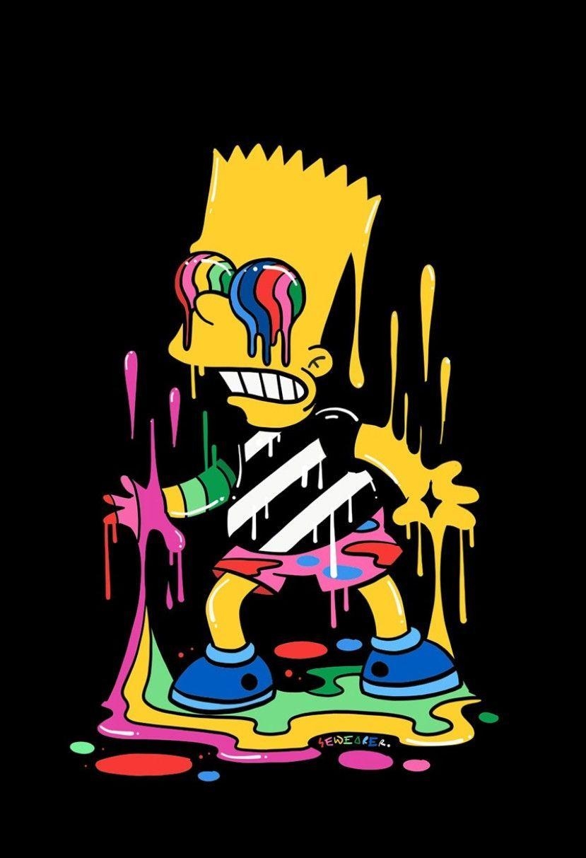 Bart, Tripping, iPhone, Cartoon, Die Simpsons, 830x1220 HD Handy