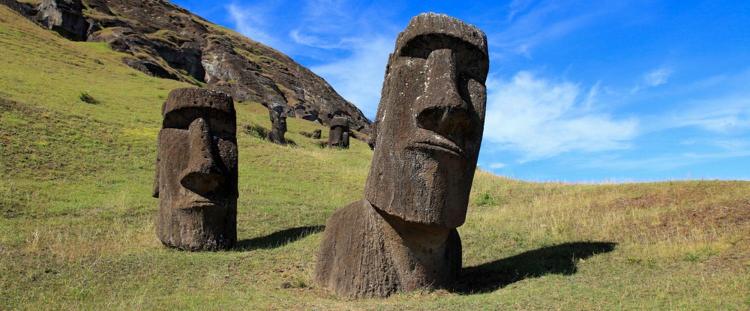 Easter Island, Reisen, Natur, Moai, Antike, 1500x630 Dual Screen Desktop