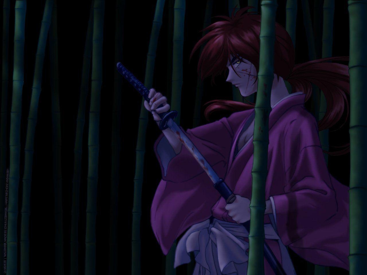 Kenshin Himura, HD, Anime Bild, Hintergrund, Manga, 1280x960 HD Desktop