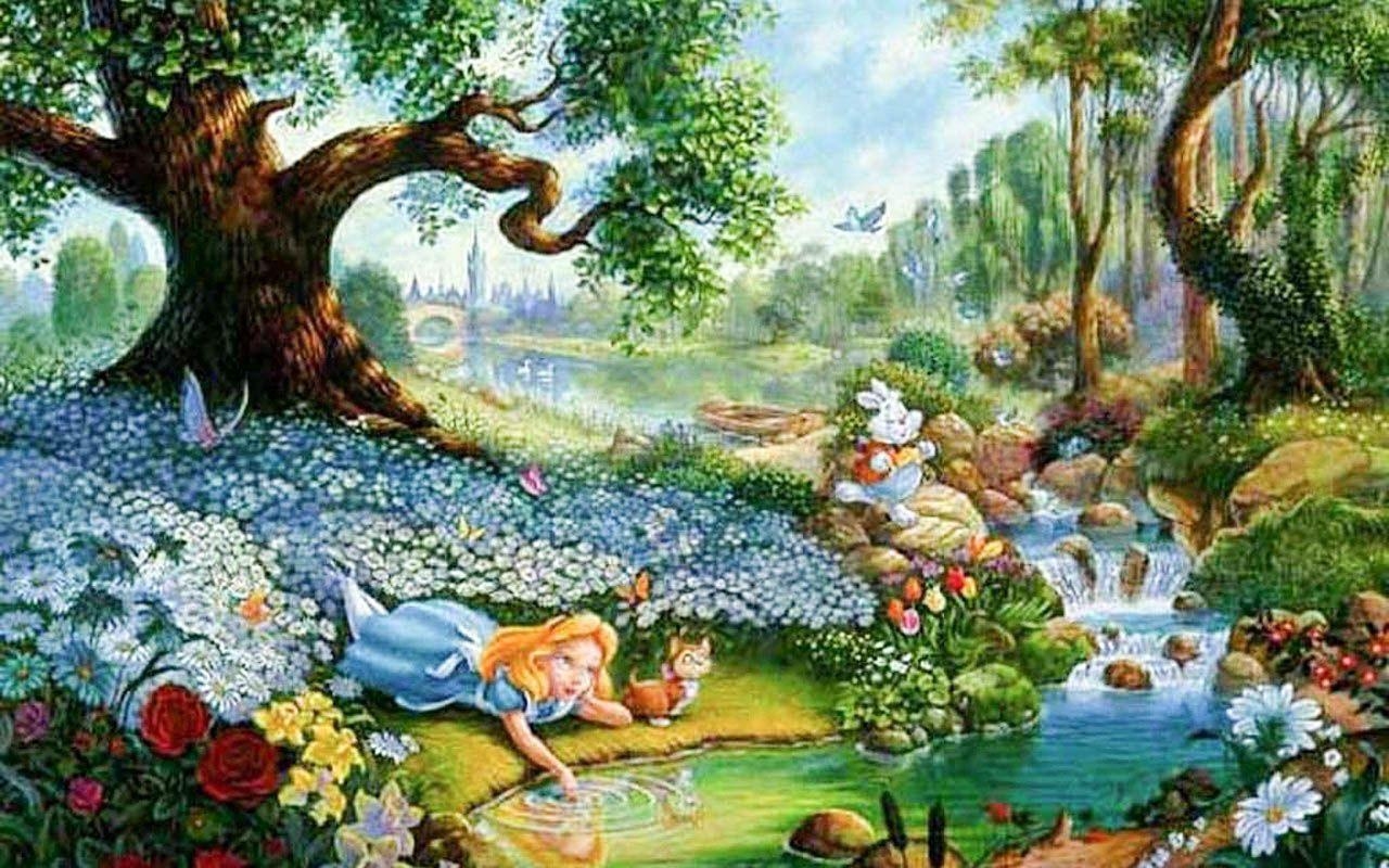 Alice im Wunderland, Desktop, Hintergrund, Disney, Cartoon, 1280x800 HD Desktop