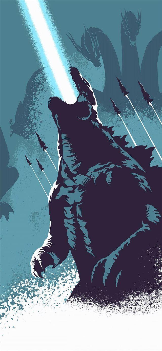 Godzilla, 4K, 2019, iPhone X, kostenlos, 640x1390 HD Handy