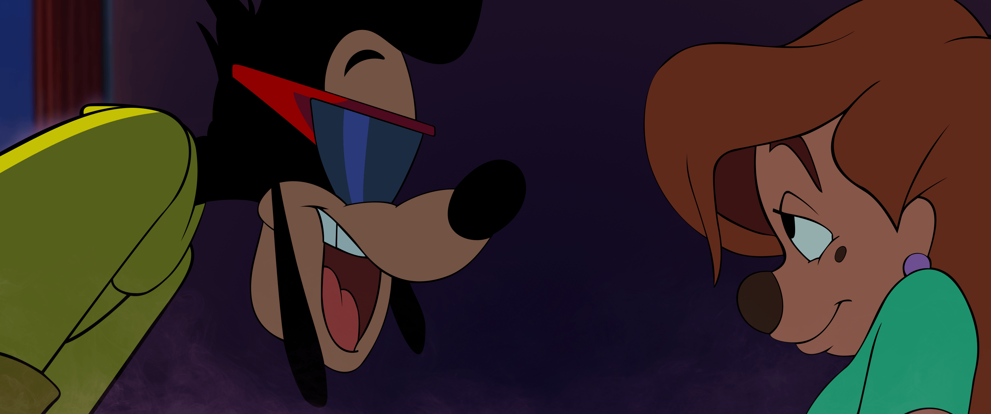 Goofy, Screenshot, Goofy Film, Vektorisiert, Cartoon, 3440x1440 Dual Screen Desktop