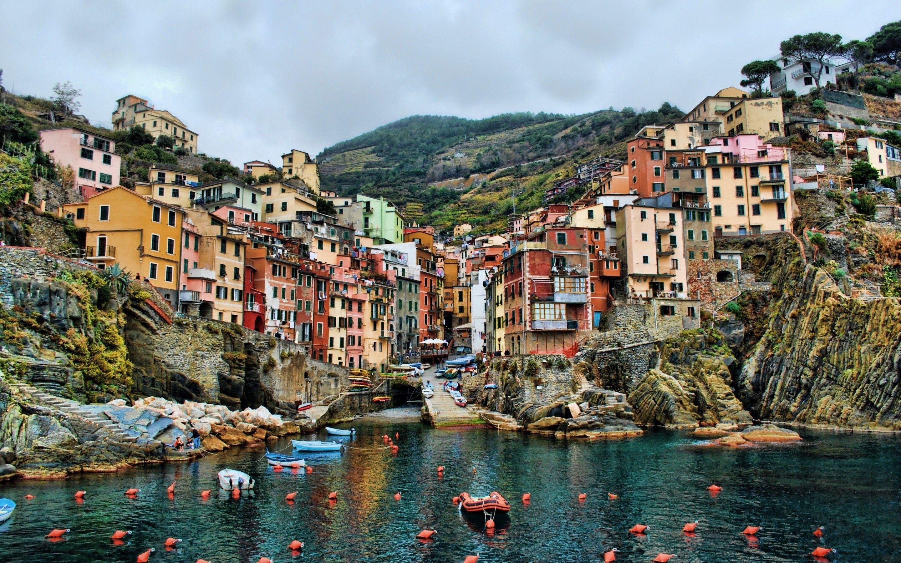 Cinque Terre, HD, Italien, Reisen, Meer, 2880x1800 HD Desktop