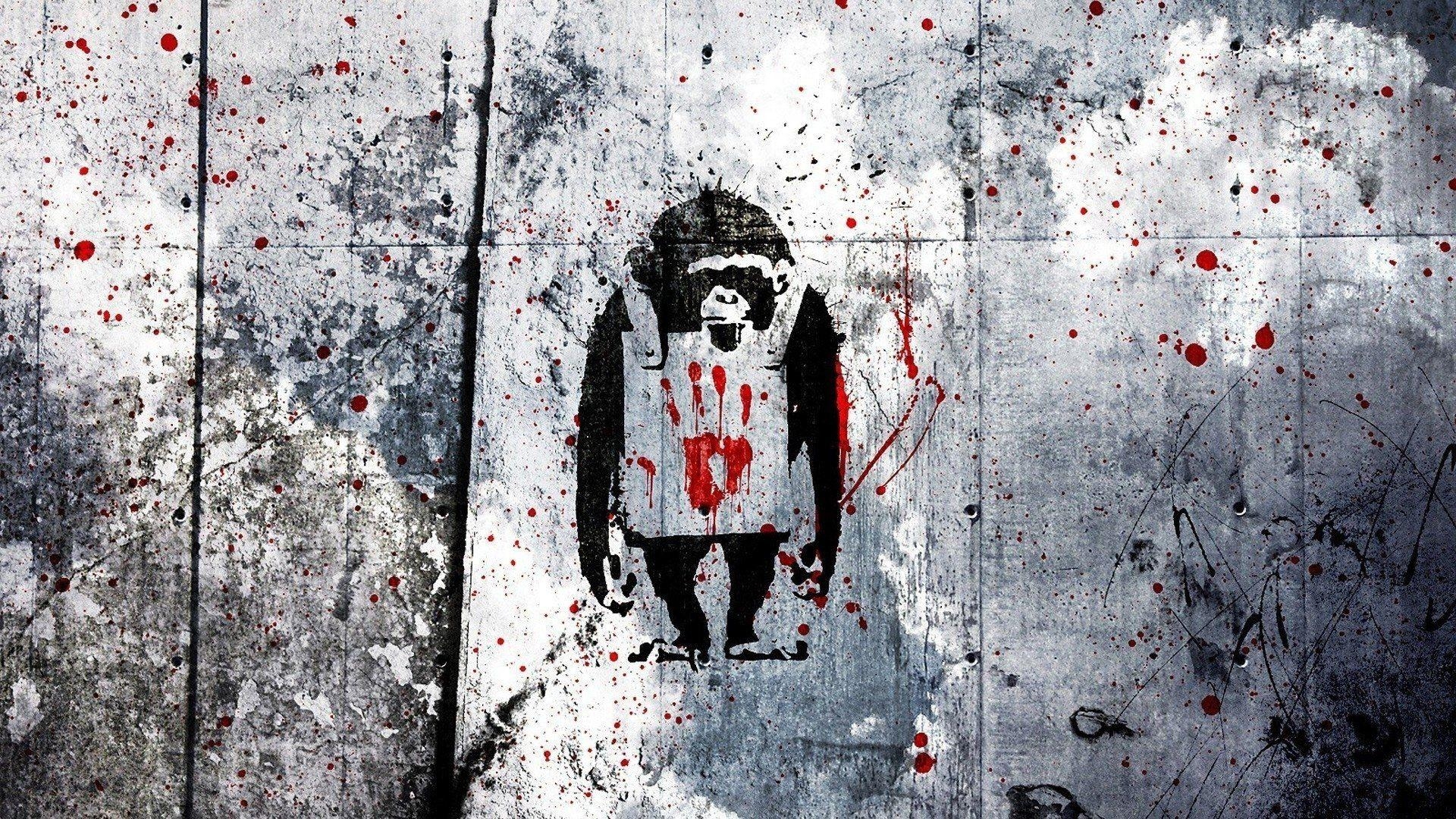 Banksy Kunst, Straßenkunst, Urban Art, Graffiti, Banksy Bilder, 1920x1080 Full HD Desktop