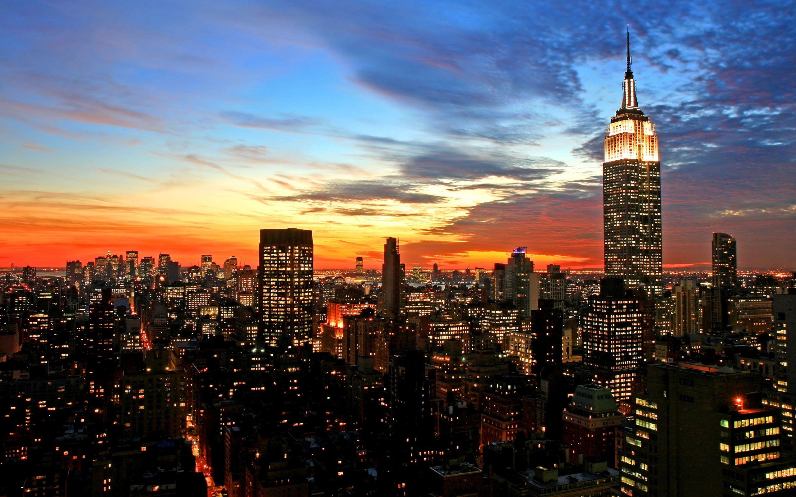 Empire State Building, Reisen, Hintergrund, New York, USA, 2560x1600 HD Desktop