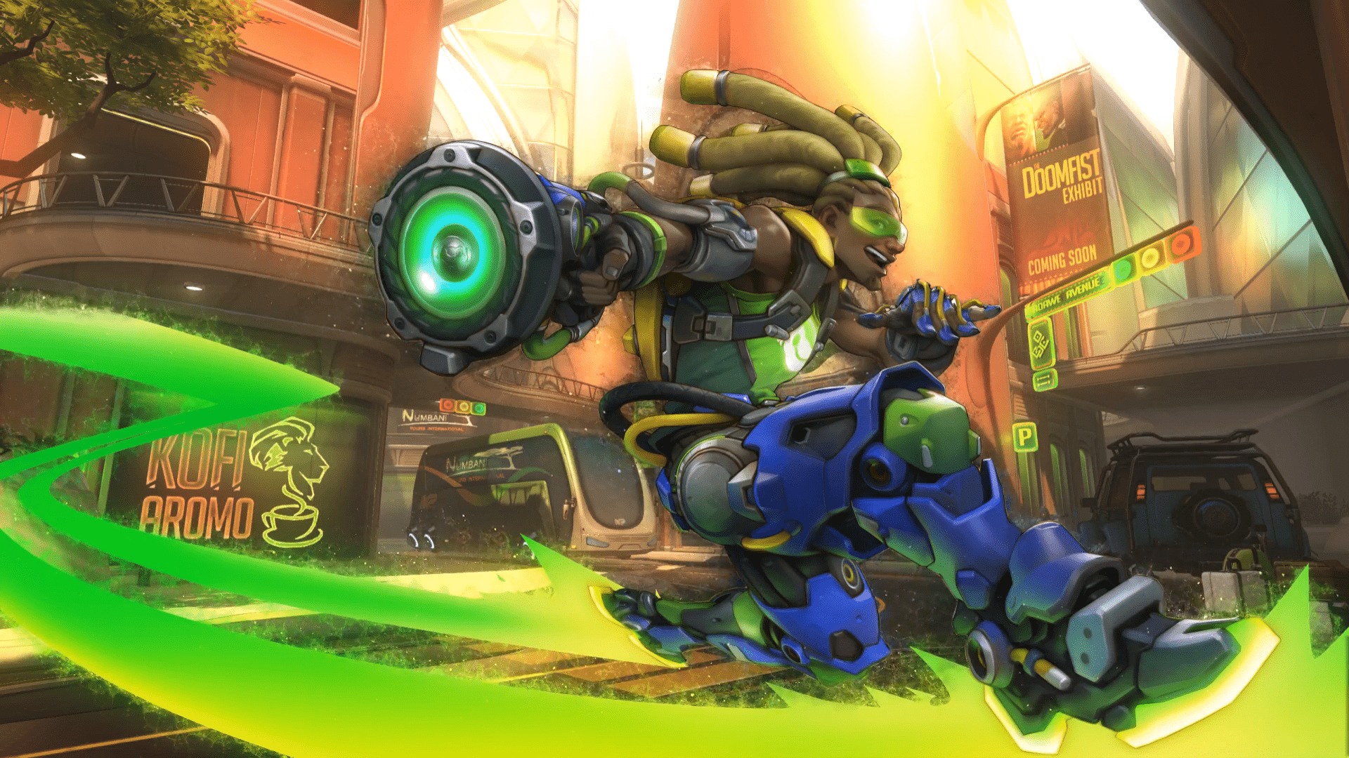 Lucio Partikeleffekt, Overwatch, Gaming, Hintergrund, Wallpaper, 1920x1080 Full HD Desktop