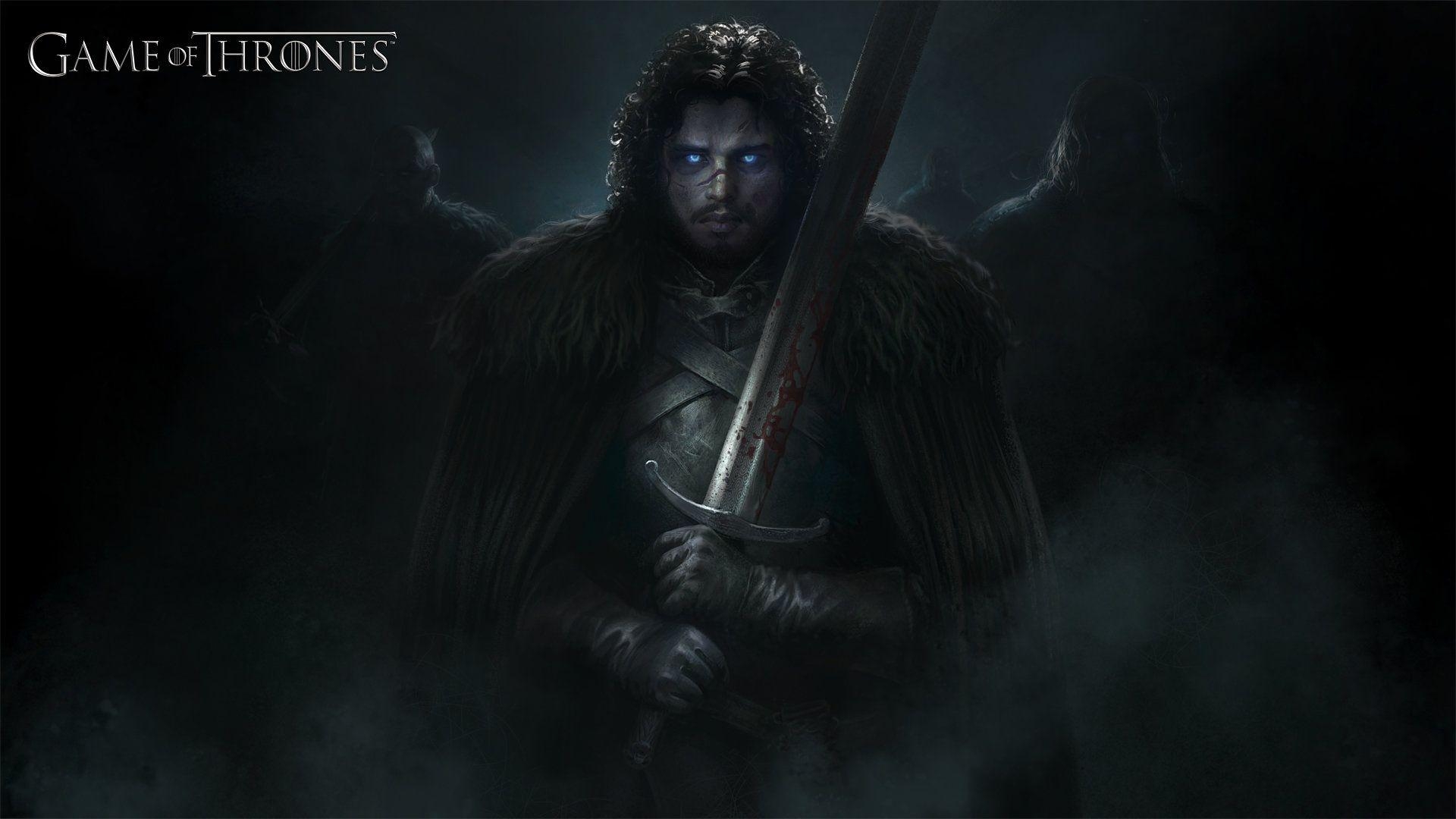 Jon Snow, Game of Thrones, Cyber, Wight, TV, 1920x1080 Full HD Desktop