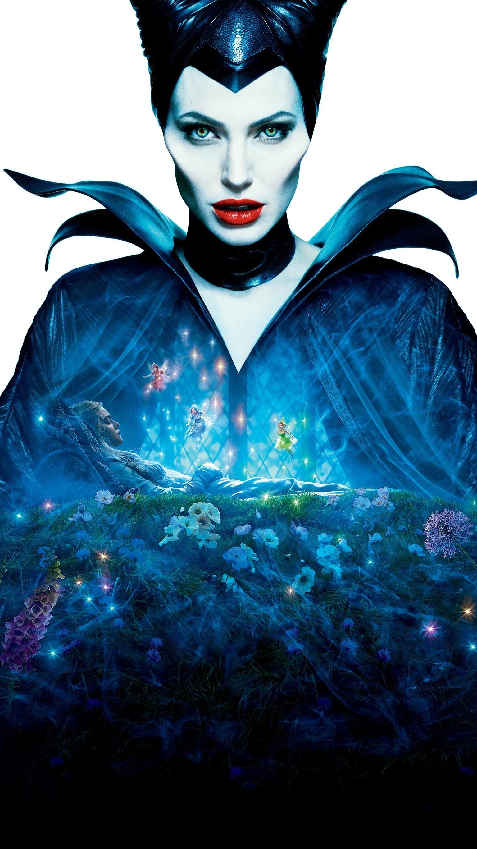 Maleficent, Disney, Film 2014, Handy, Hintergrund, 1540x2740 HD Handy