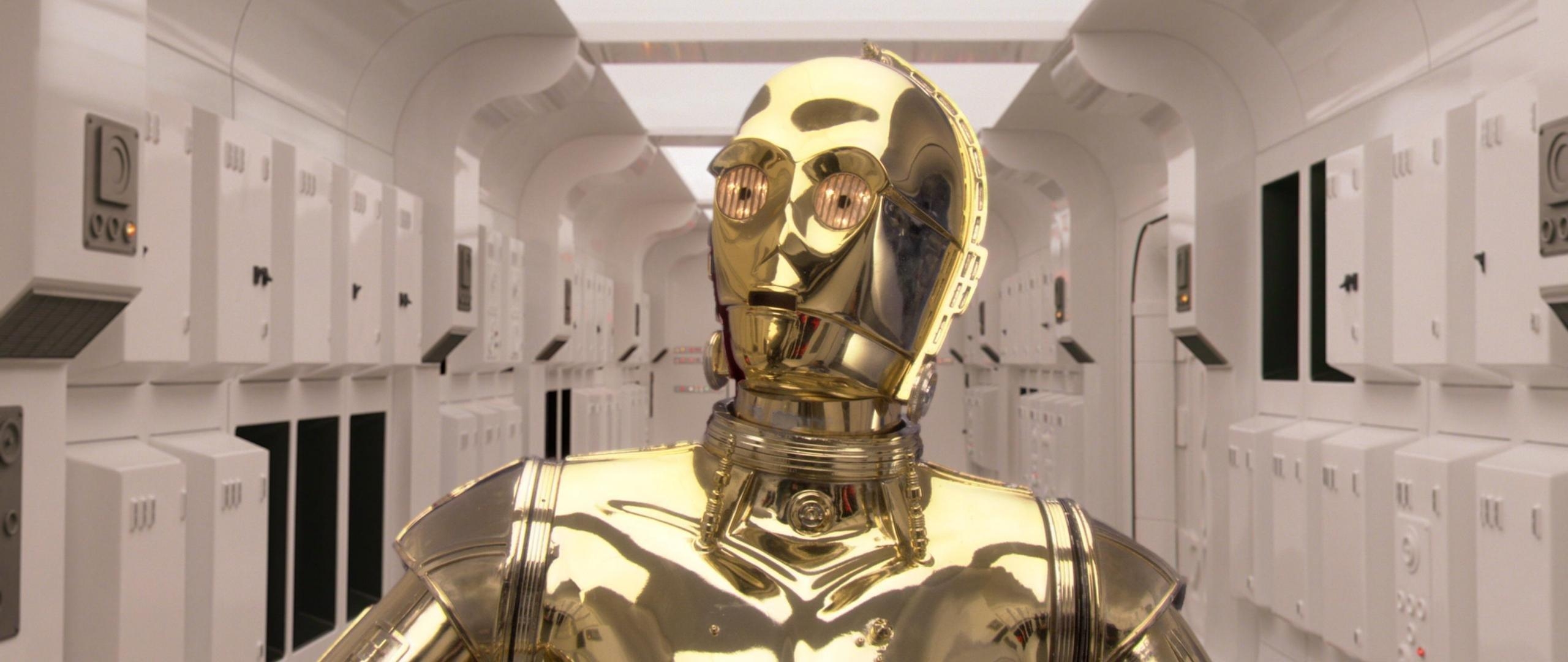 C-3PO, HD, Desktop, Droid, Star Wars, 2560x1080 Dual Screen Desktop