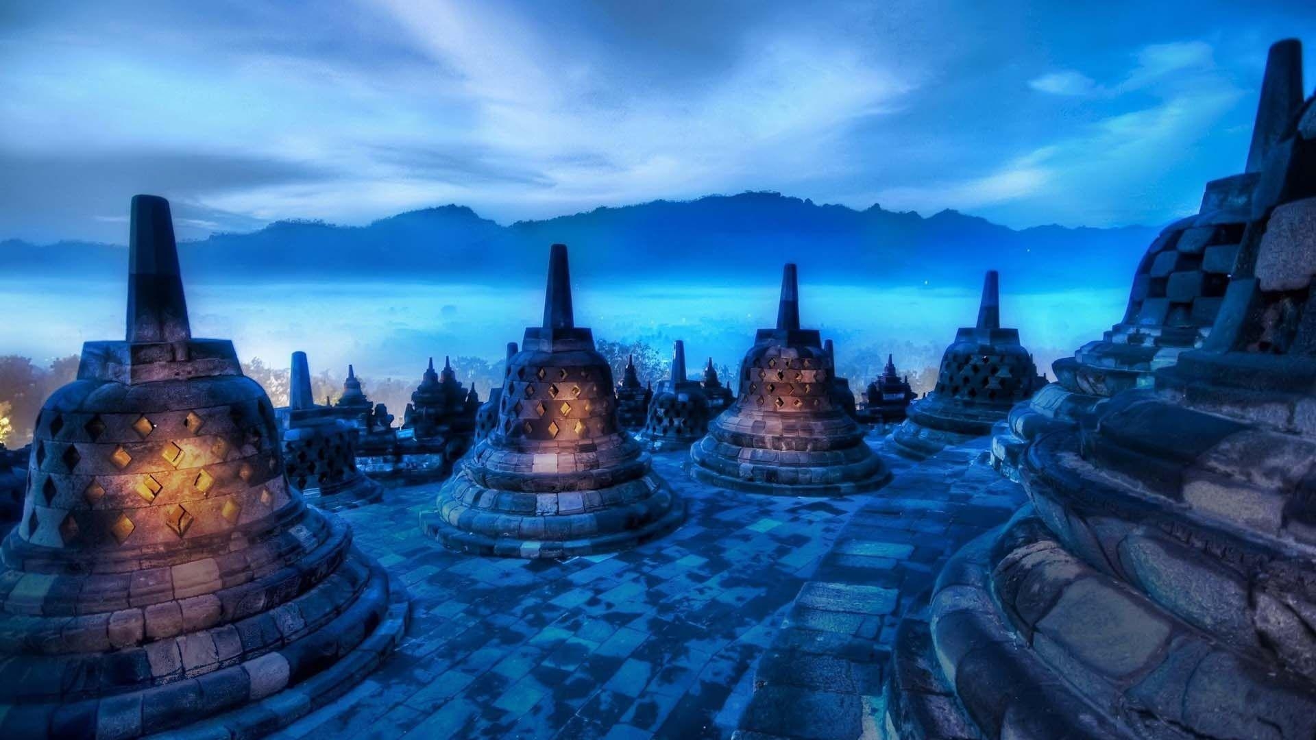 Borobudur Tempel, Indonesien, Desktop Hintergrund, HD Bild, Kultur, 1920x1080 Full HD Desktop