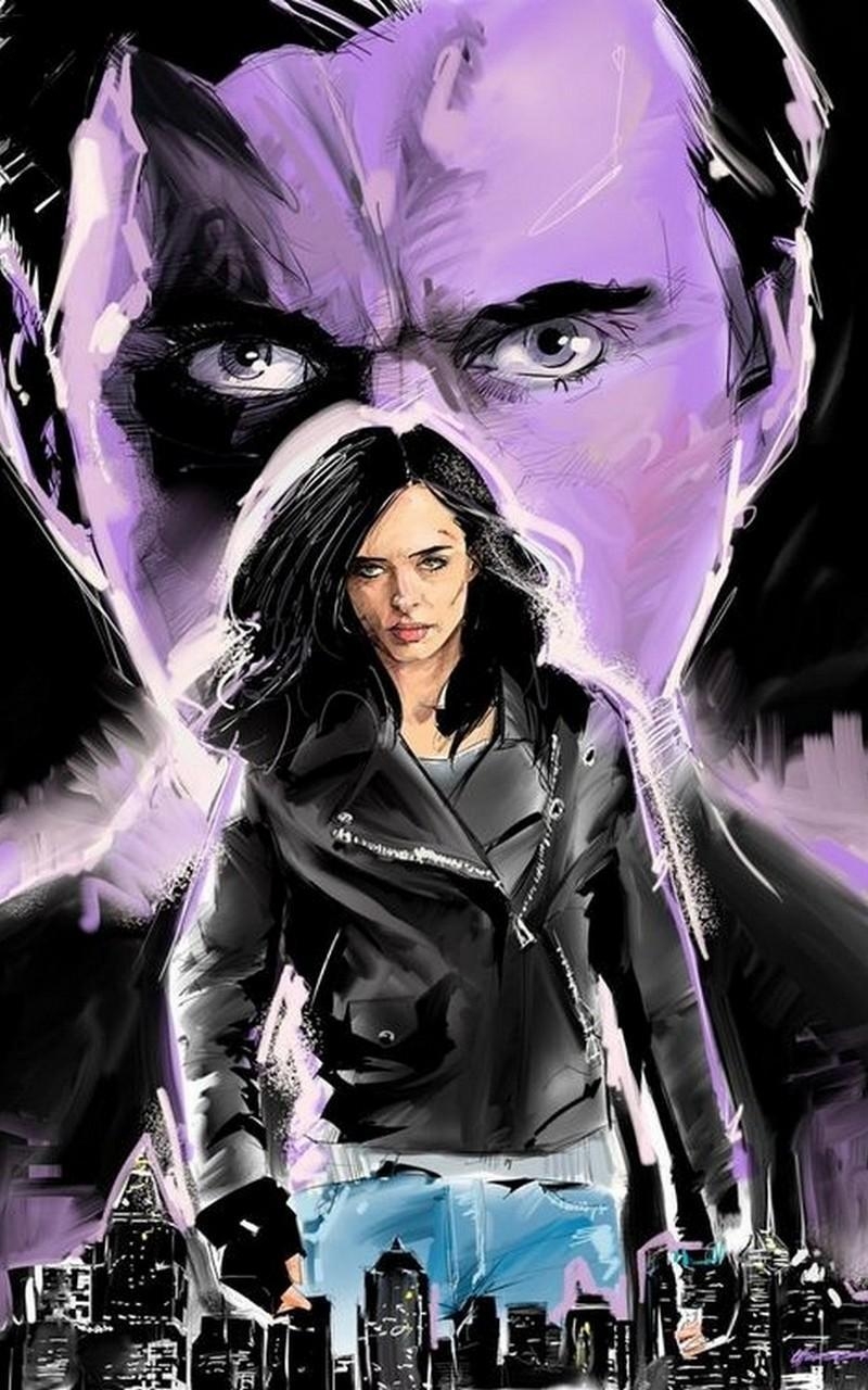 Jessica Jones, Kunst, Android Bild, TV-Serie, Marvel, 800x1280 HD Handy