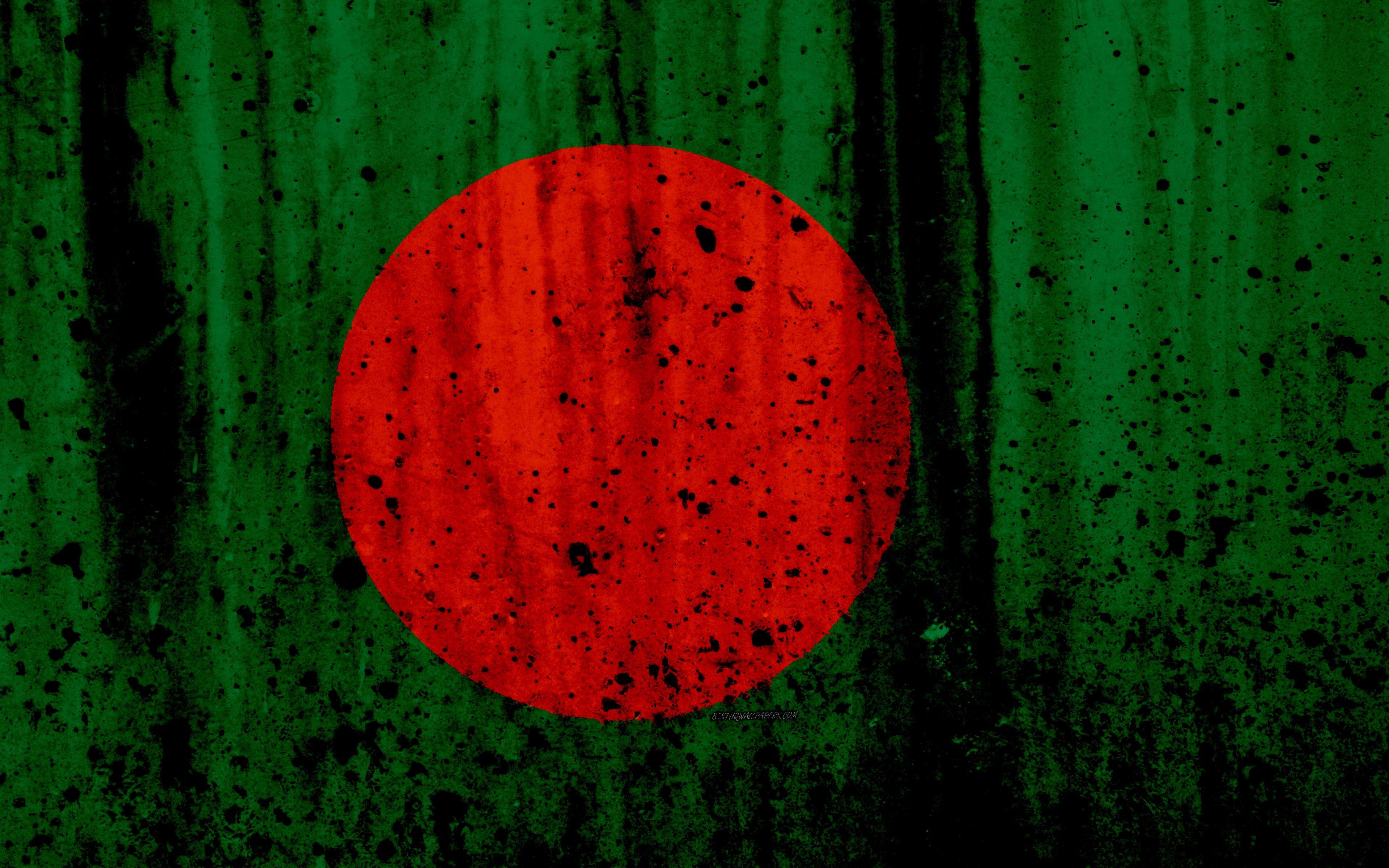 Bangladesch, 4K, Flagge, Grunge-Stil, Download, 3840x2400 4K Desktop