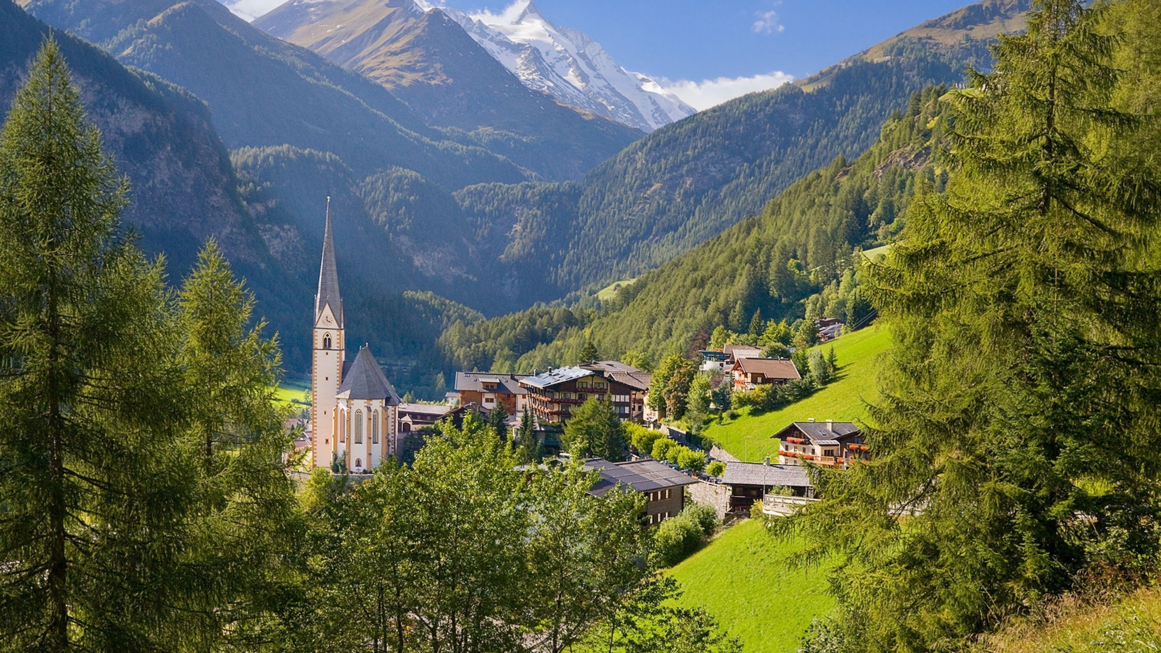 Österreich, Reisen, Alpen, Natur, Hintergrund, 3840x2160 4K Desktop