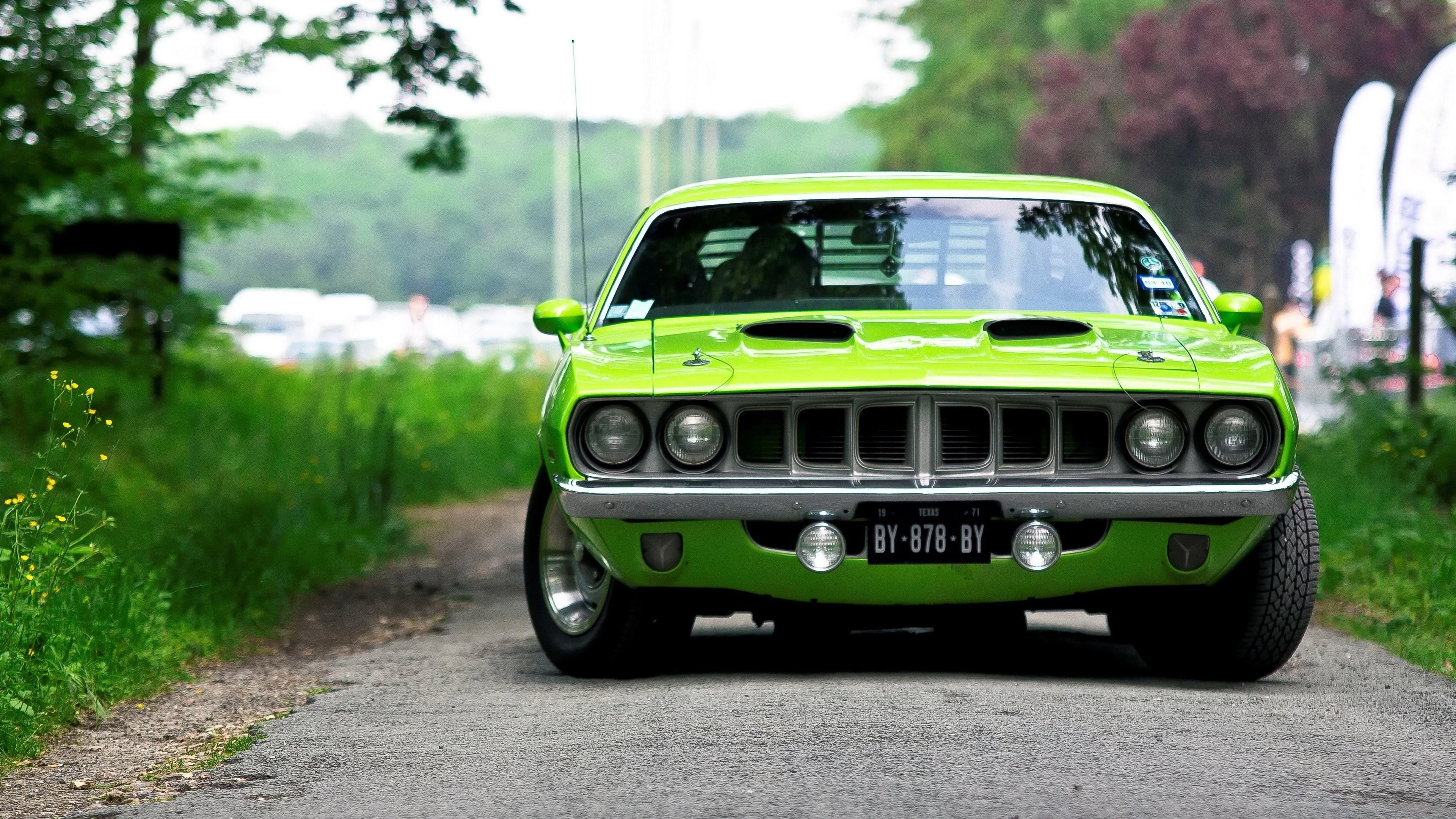 Plymouth Barracuda, HD, Autos, 4K, Sportwagen, 3840x2160 4K Desktop