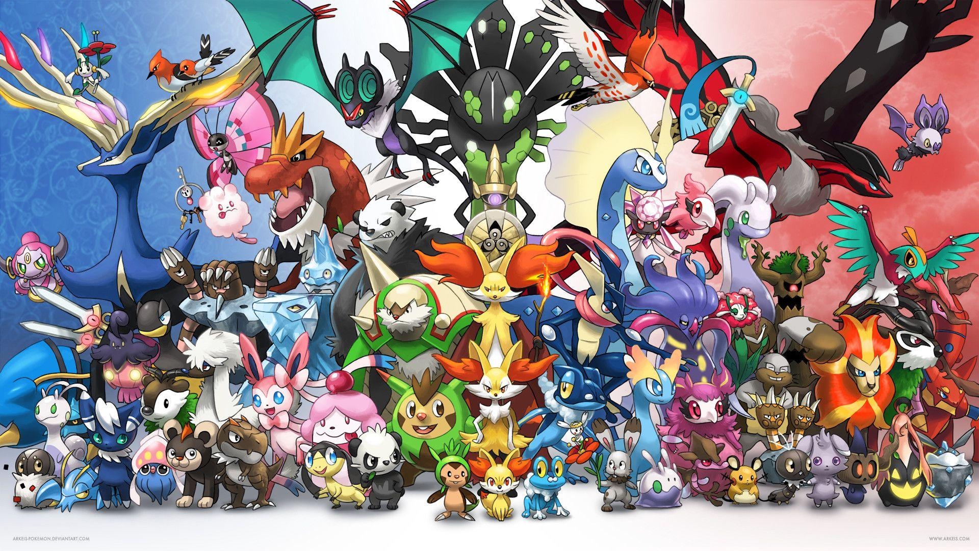 Legendäre Pokémon, Gaming, Pixelkunst, HD, Bild, 1920x1080 Full HD Desktop